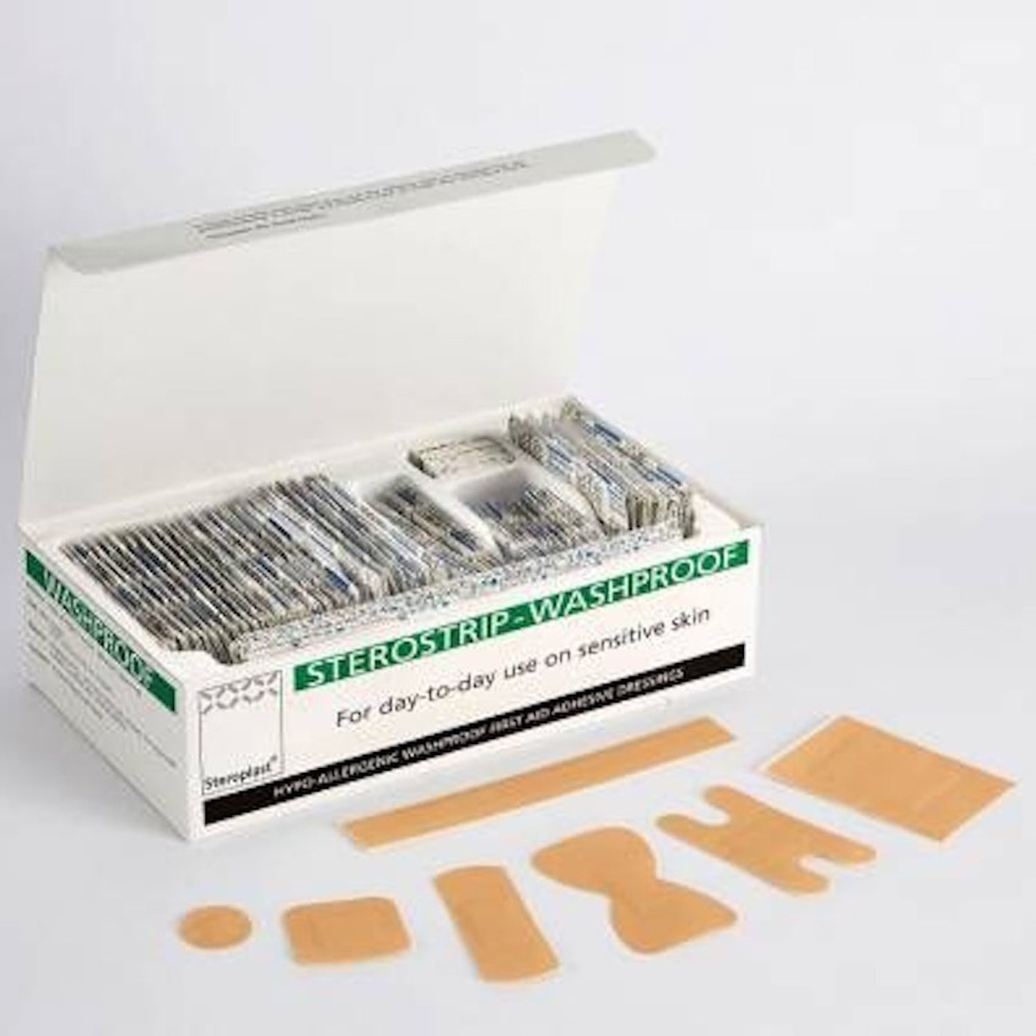 Sterostrip Hypoallergenic Washproof Plasters | 7.5 x 2cm | Pack of 100 (2)