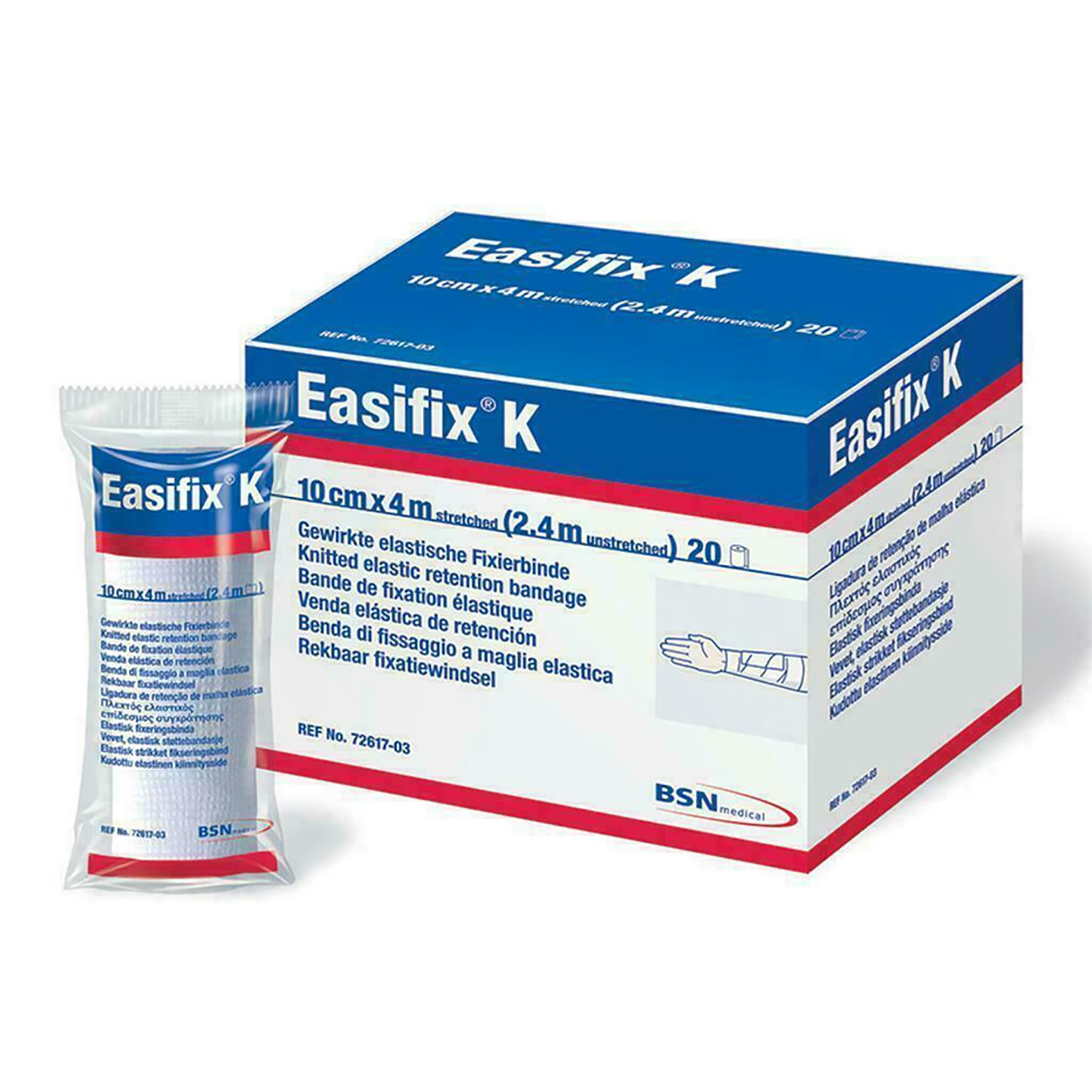 Leukoplast Easifix Confroming Bandages | 7.5cm x 4m | Pack of 20