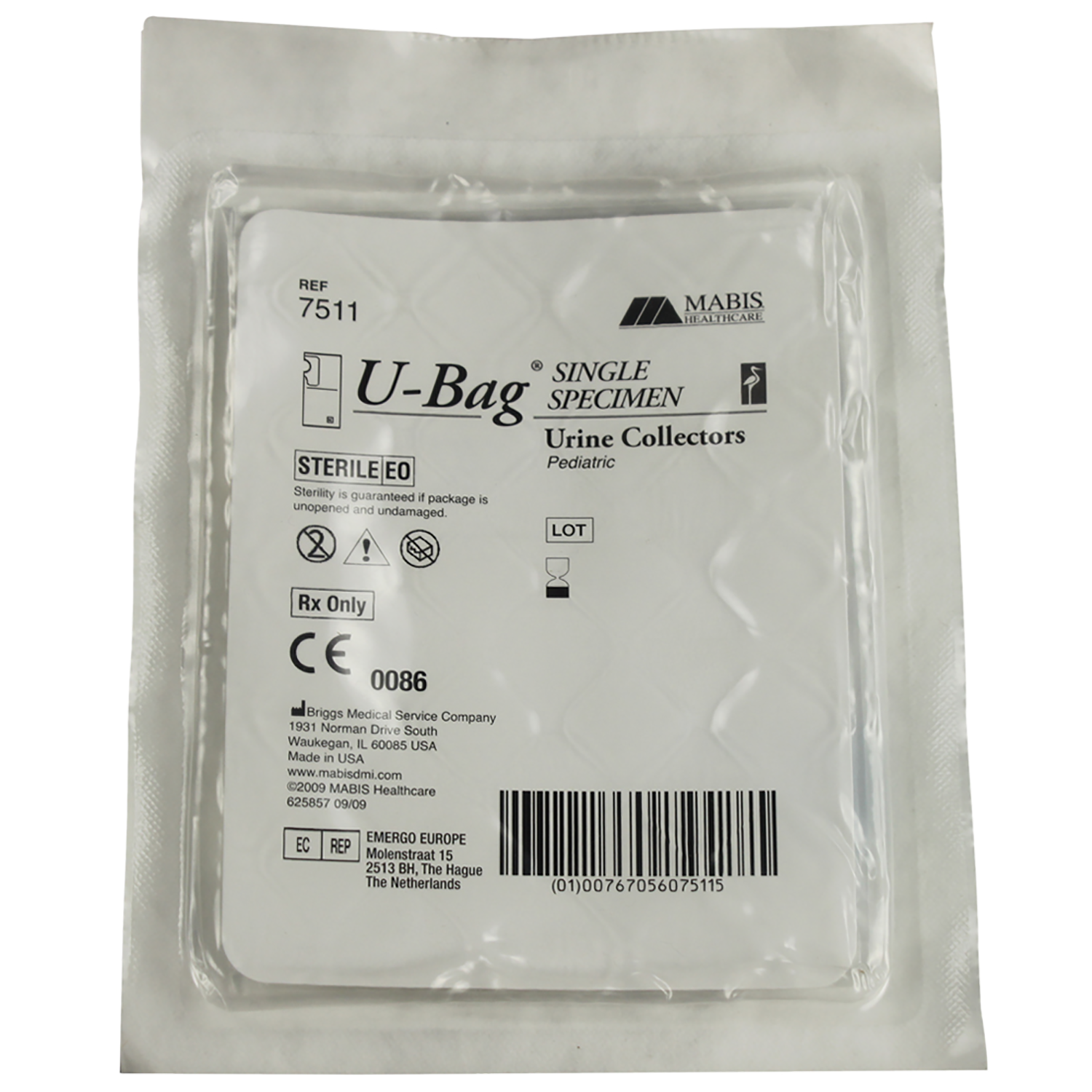 U-Bag Standard Adhesive | Sterile | Pediatric | 200ml | Pack of 100 (1)