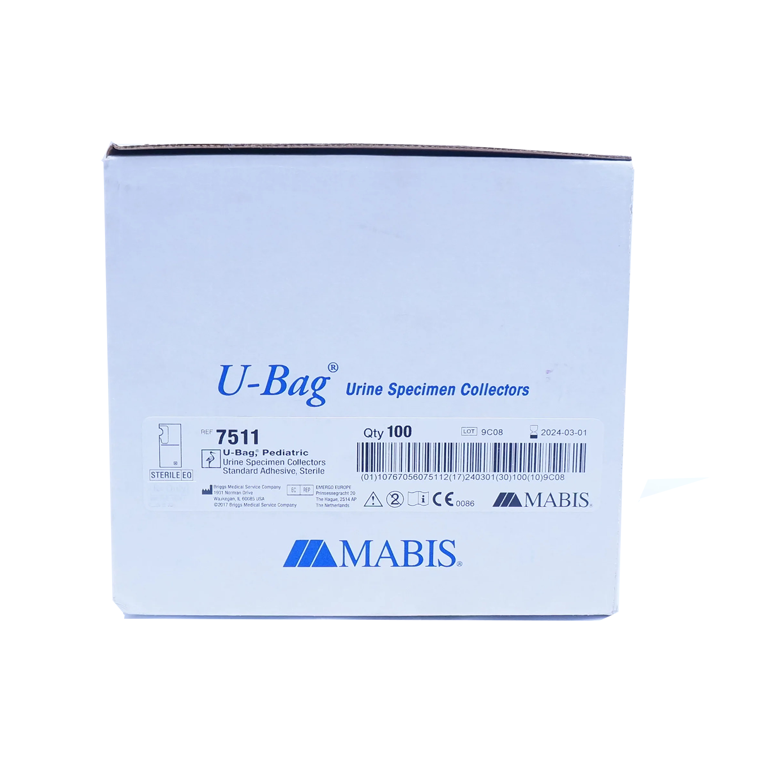 U-Bag Standard Adhesive | Sterile | Pediatric | 200ml | Pack of 100