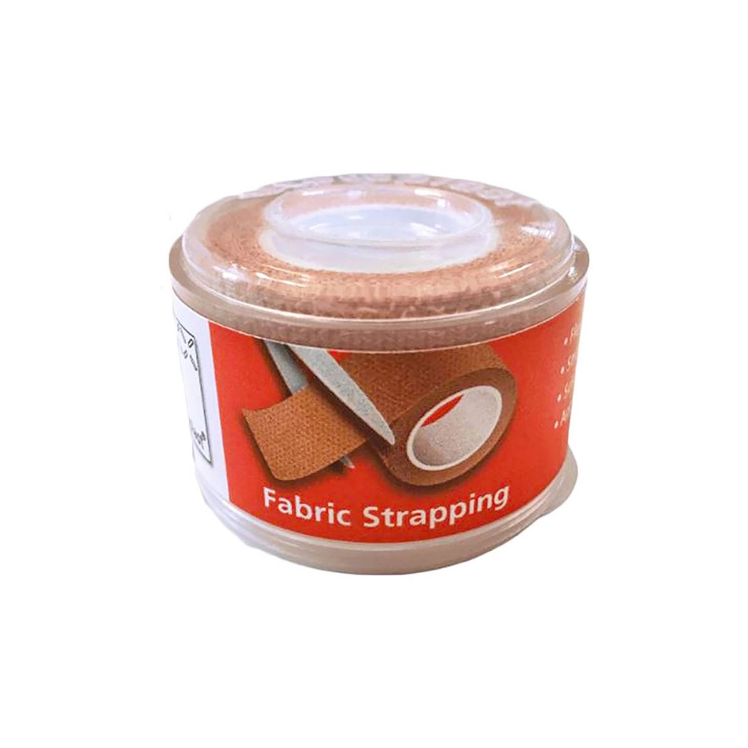 Steroplast Fabric Strapping Tape Cap & Spool | 2.5cm x 1.5m | Flesh Colour | Pack of 12