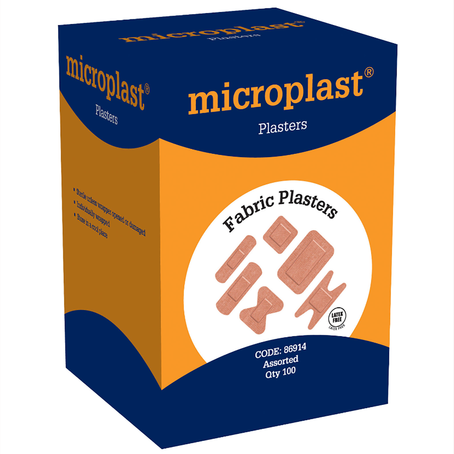 Microplast Fabric Plasters | Assorted | Pack of 100