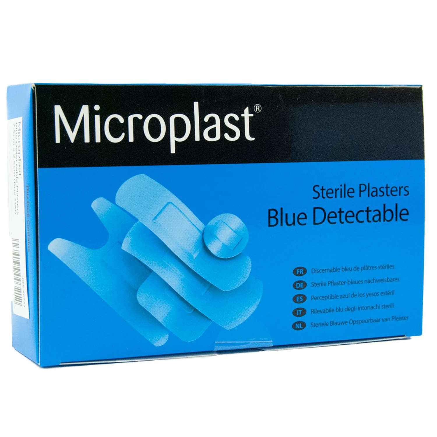 Microplast Blue Detectable Plasters | Pack of 100 Assorted