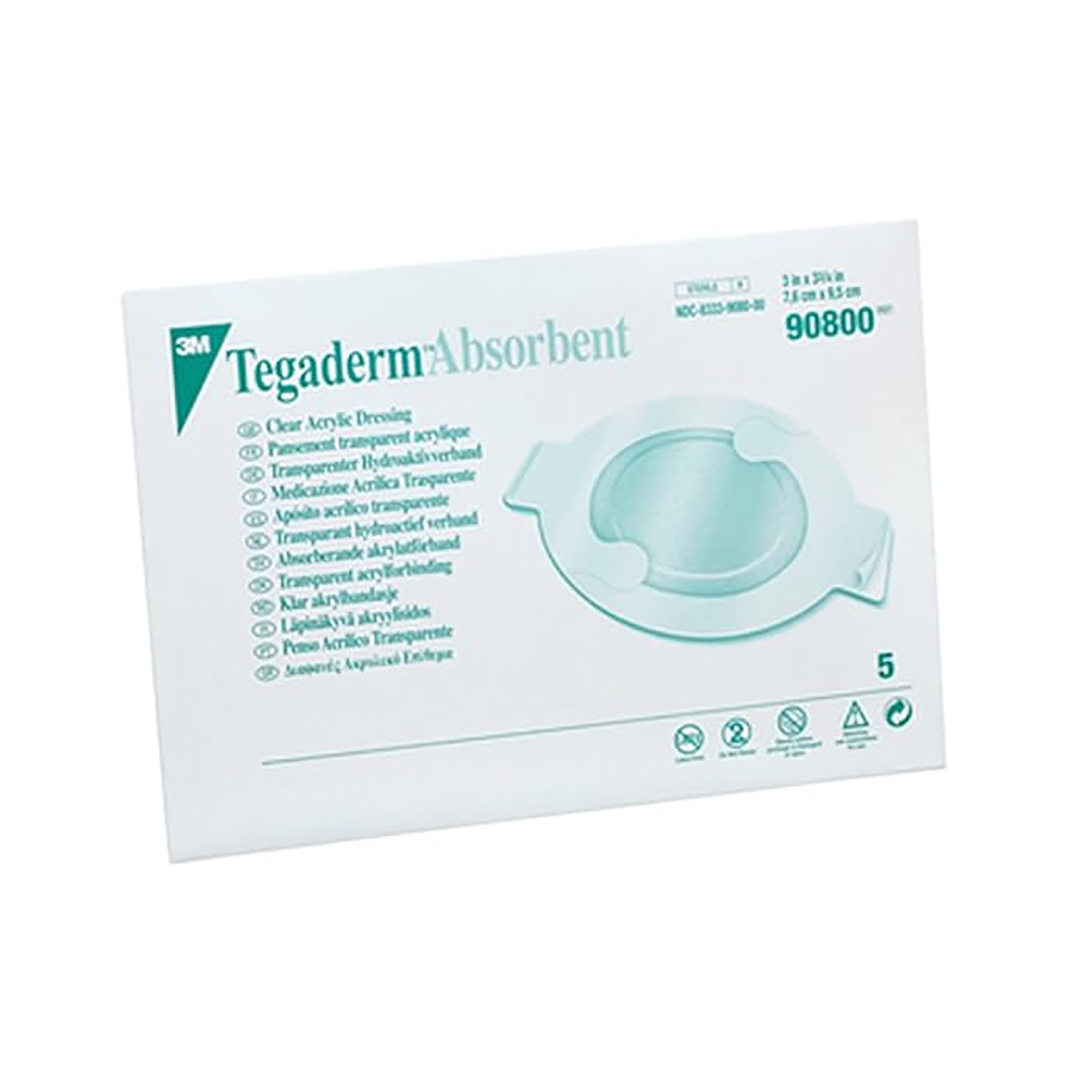 Tegaderm Dressing | Oval | 7.6 x 9.5cm | Pack of 5