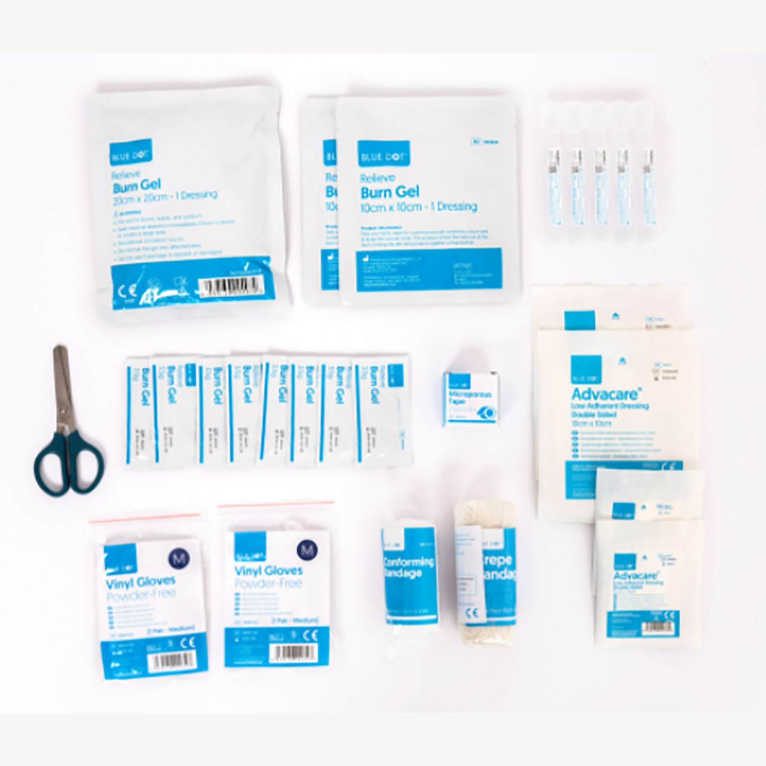 Blue Dot Standard Burns First Aid Kit | Single (1)