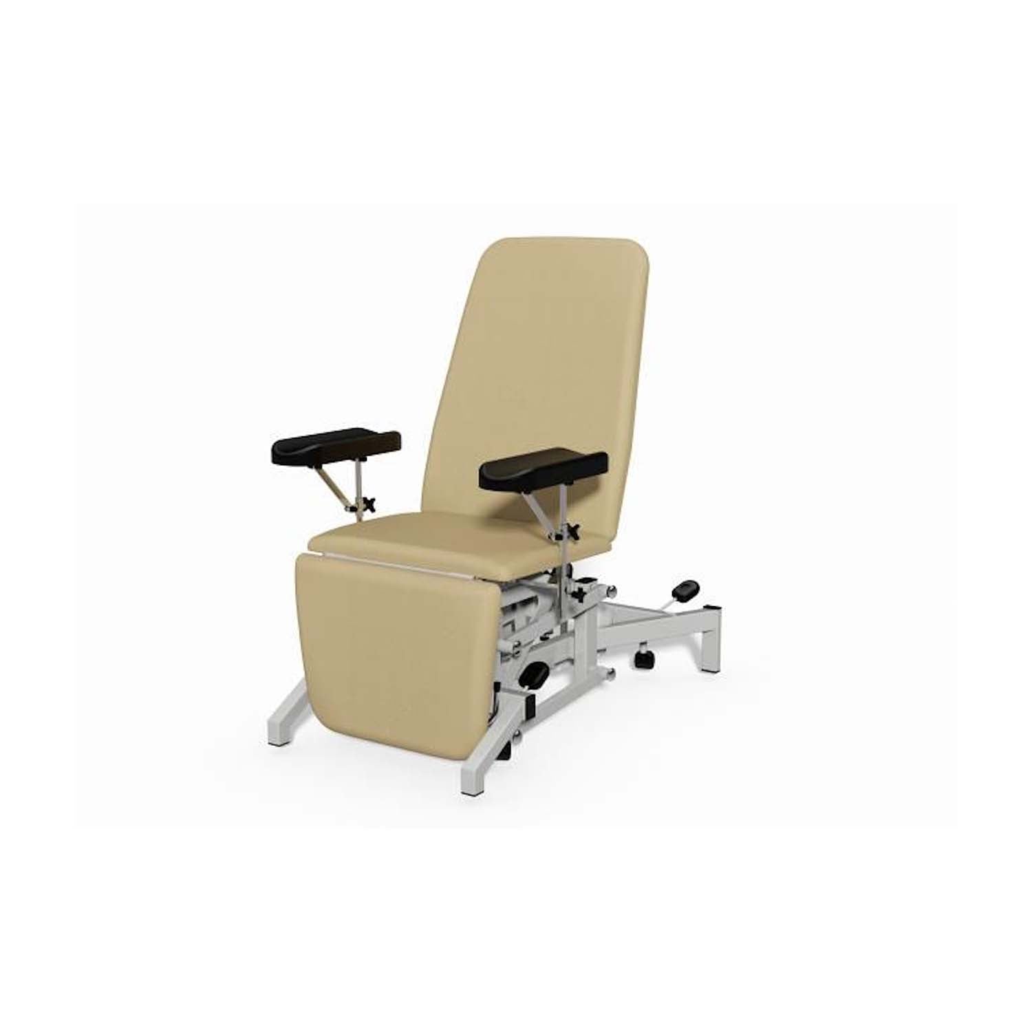 Plinth 2000 Model 93B Phlebotomy Chair | Hydraulic | Almond