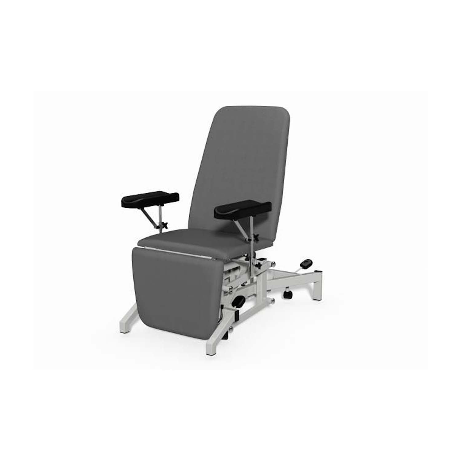 Plinth 2000 Model 93B Phlebotomy Chair | Hydraulic | Battleship
