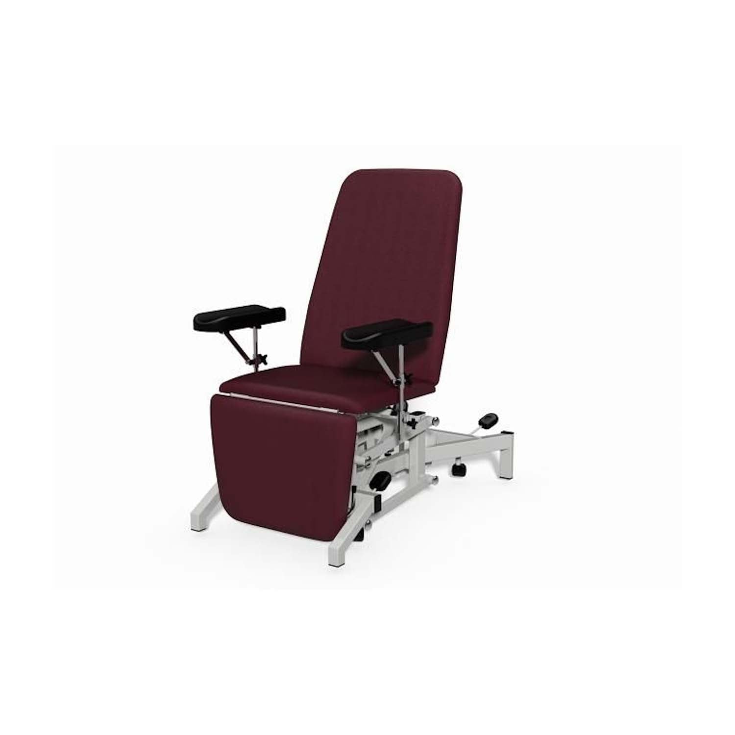 Plinth 2000 Model 93B Phlebotomy Chair | Hydraulic | Mulled Wine