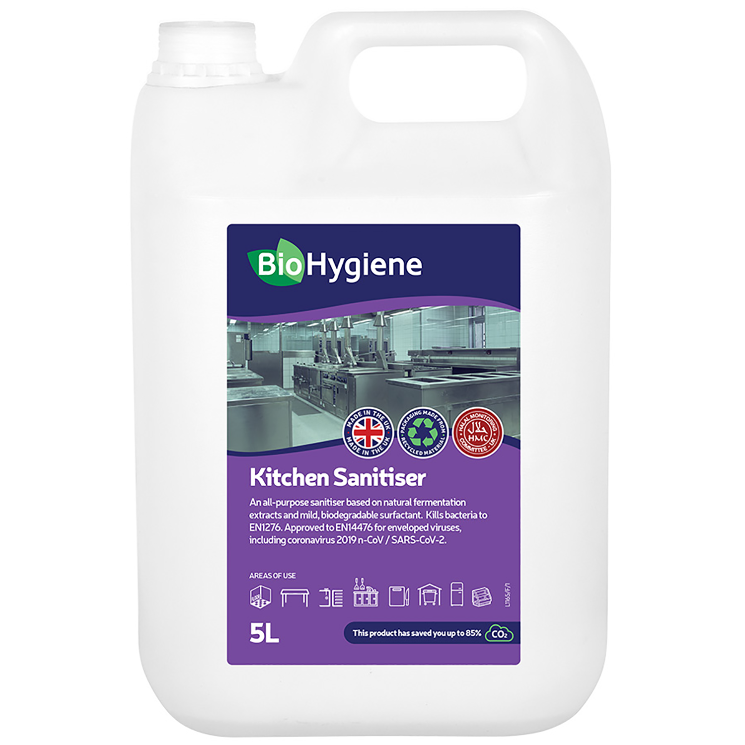 BioHygiene Kitchen Sanitiser Concentrate | 5L | Single