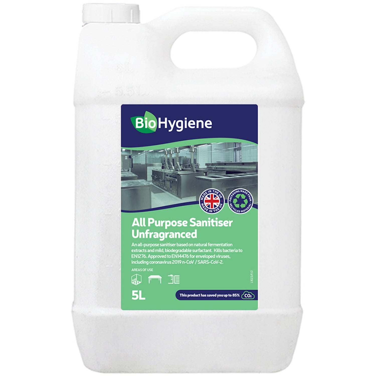 BioHygiene All Purpose Sanitiser Concentrate Unfragranced | 5L | Single