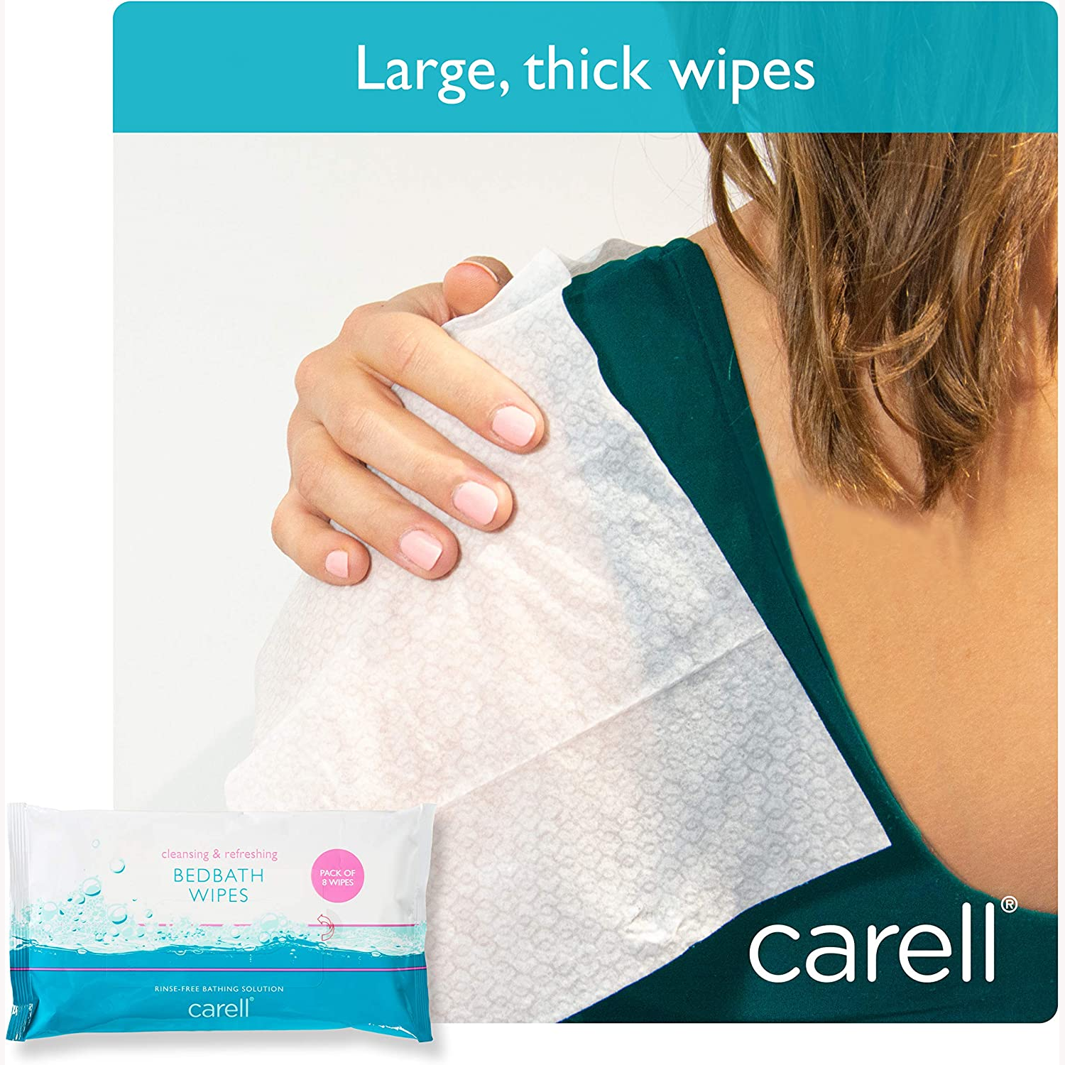 Carell Bedbath Wipes | pack of 8 wipes (2)