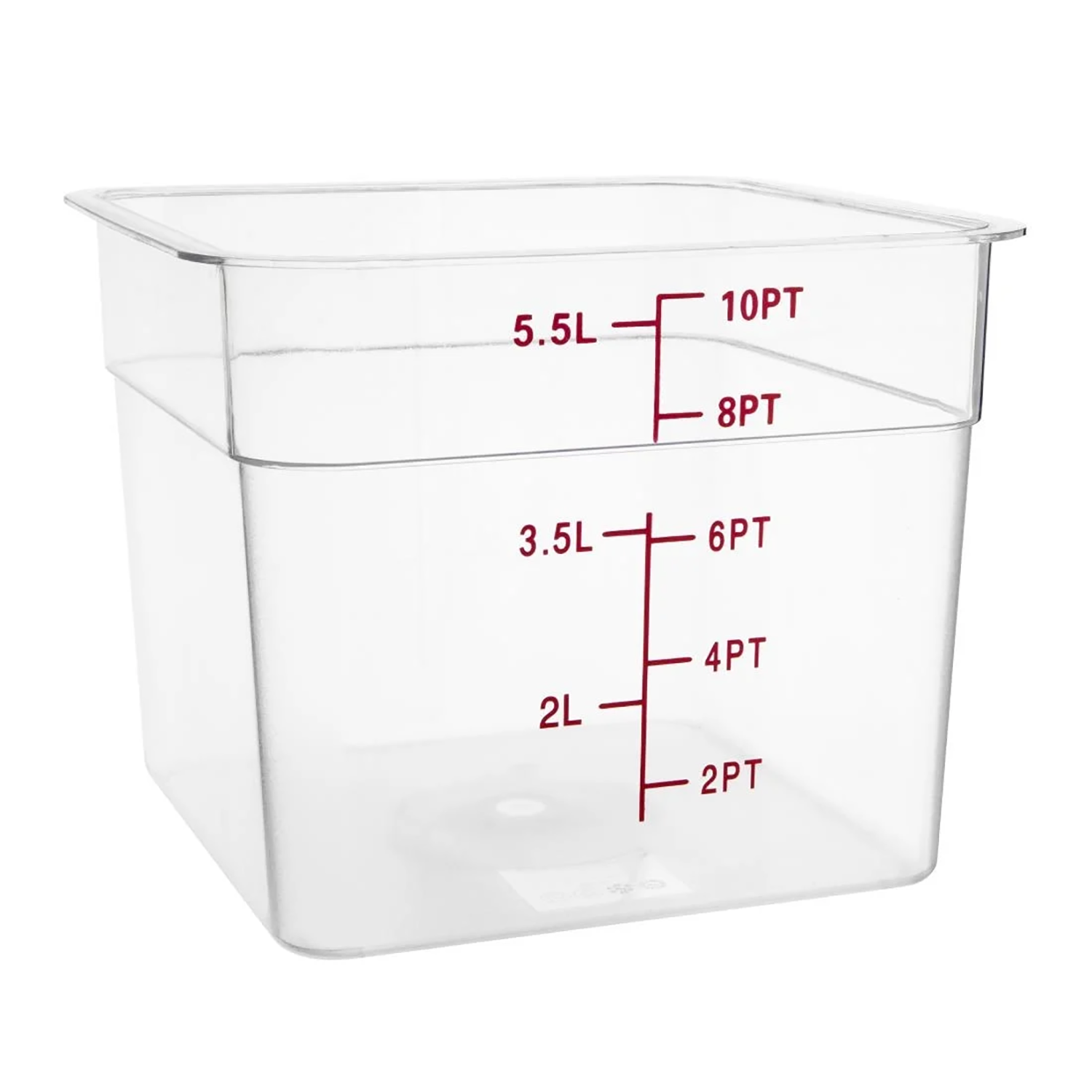 Hygiplas Polycarbonate Square Storage Container | 5.5L | Single