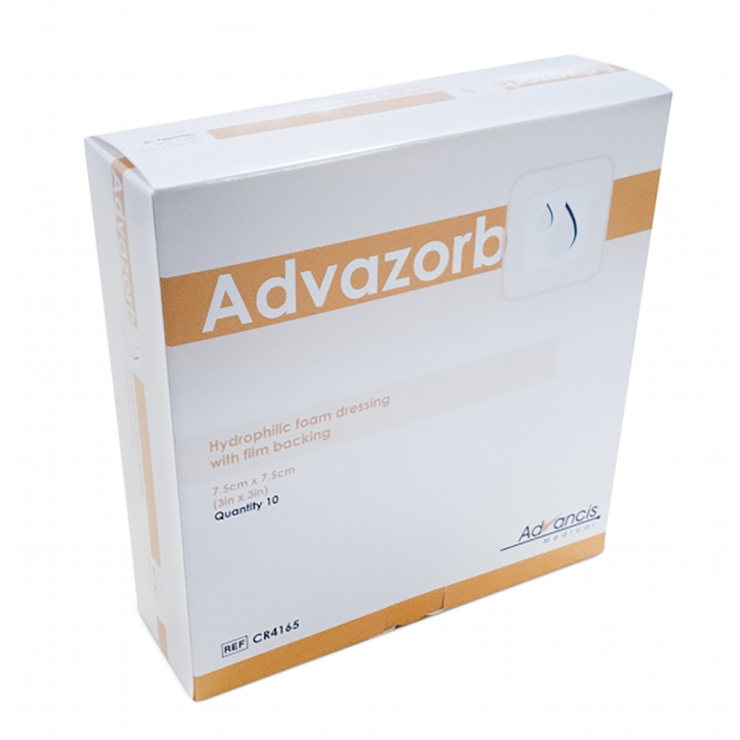 Advazorb Absorbent Foam Dressing | 7.5 x 7.5cm | Pack of 10 (2)