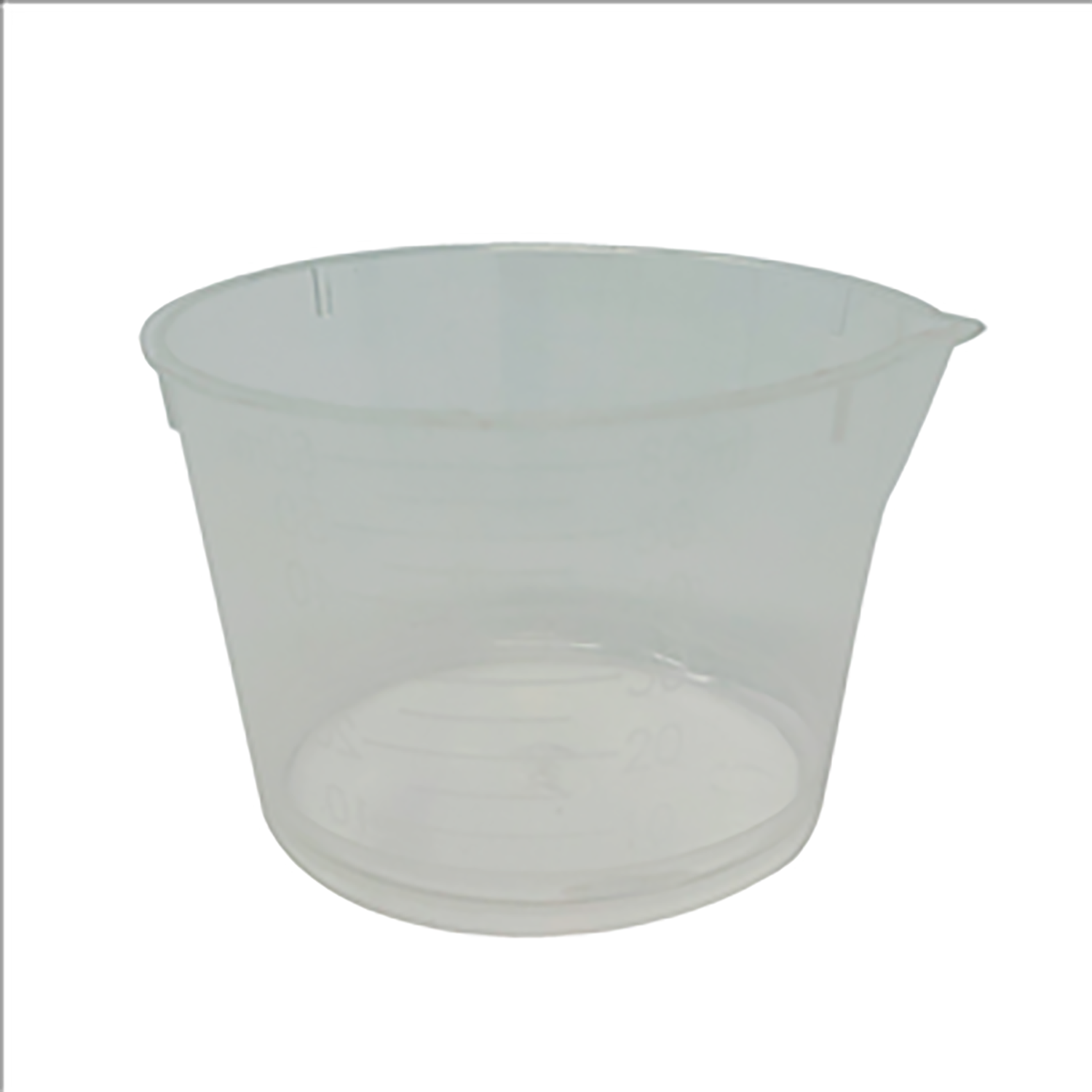 Medicine Plastic Pot | 60ml Clear with Graduations | Single Use | Pack of 100