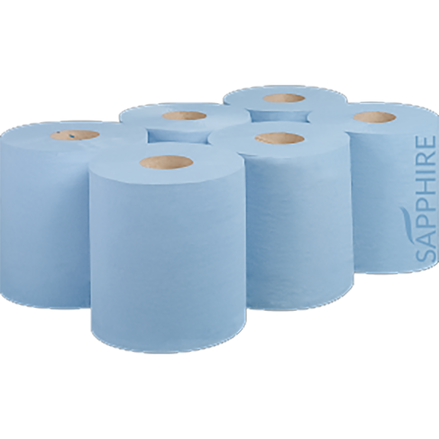 Centrefeed Roll | Blue | 2 Ply | Recycled | Flat | 150m x 185mm | Pack of 6 Rolls