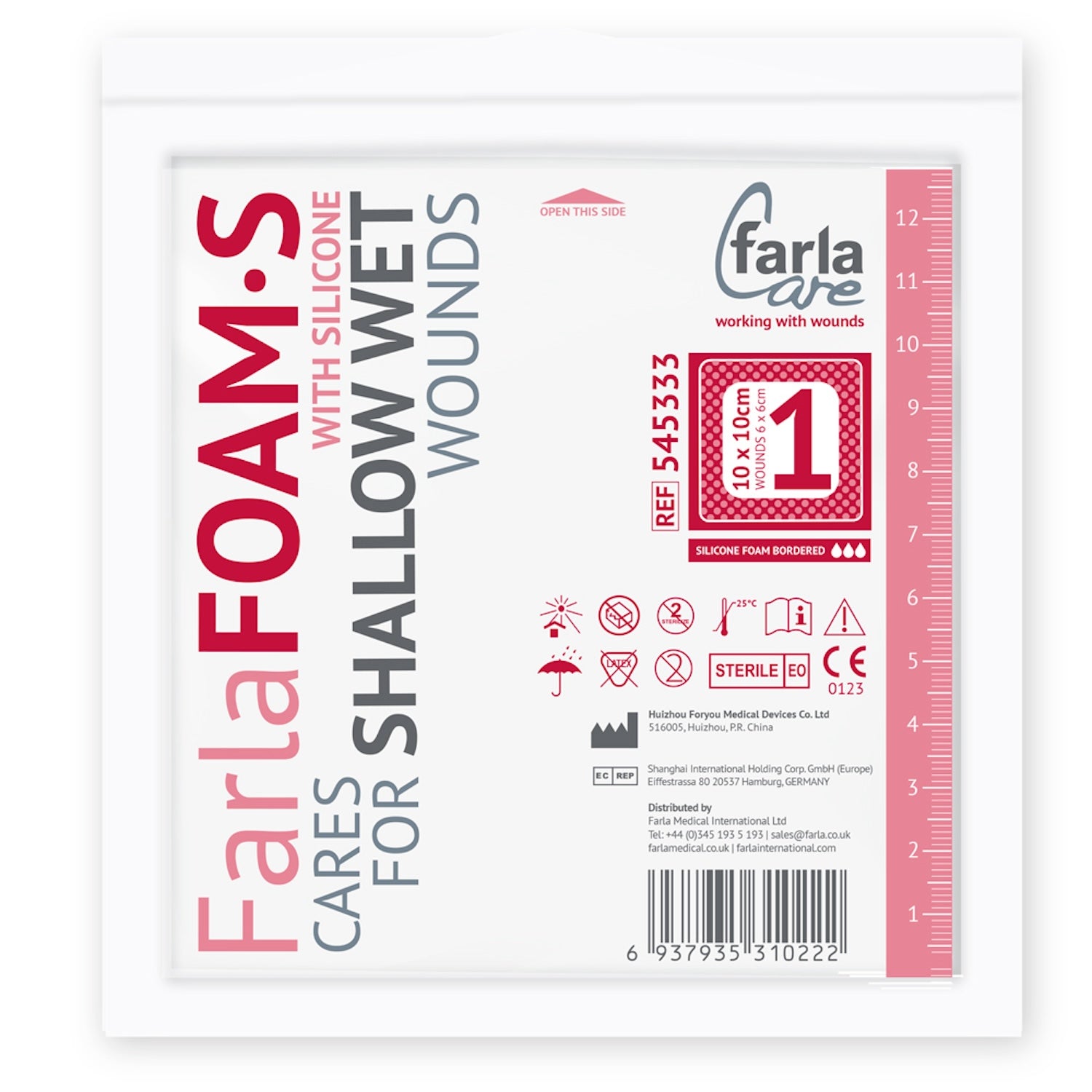 FarlaFOAM S Silicone Foam (Bordered) | 10 x 10cm | Pack of 5 (2)