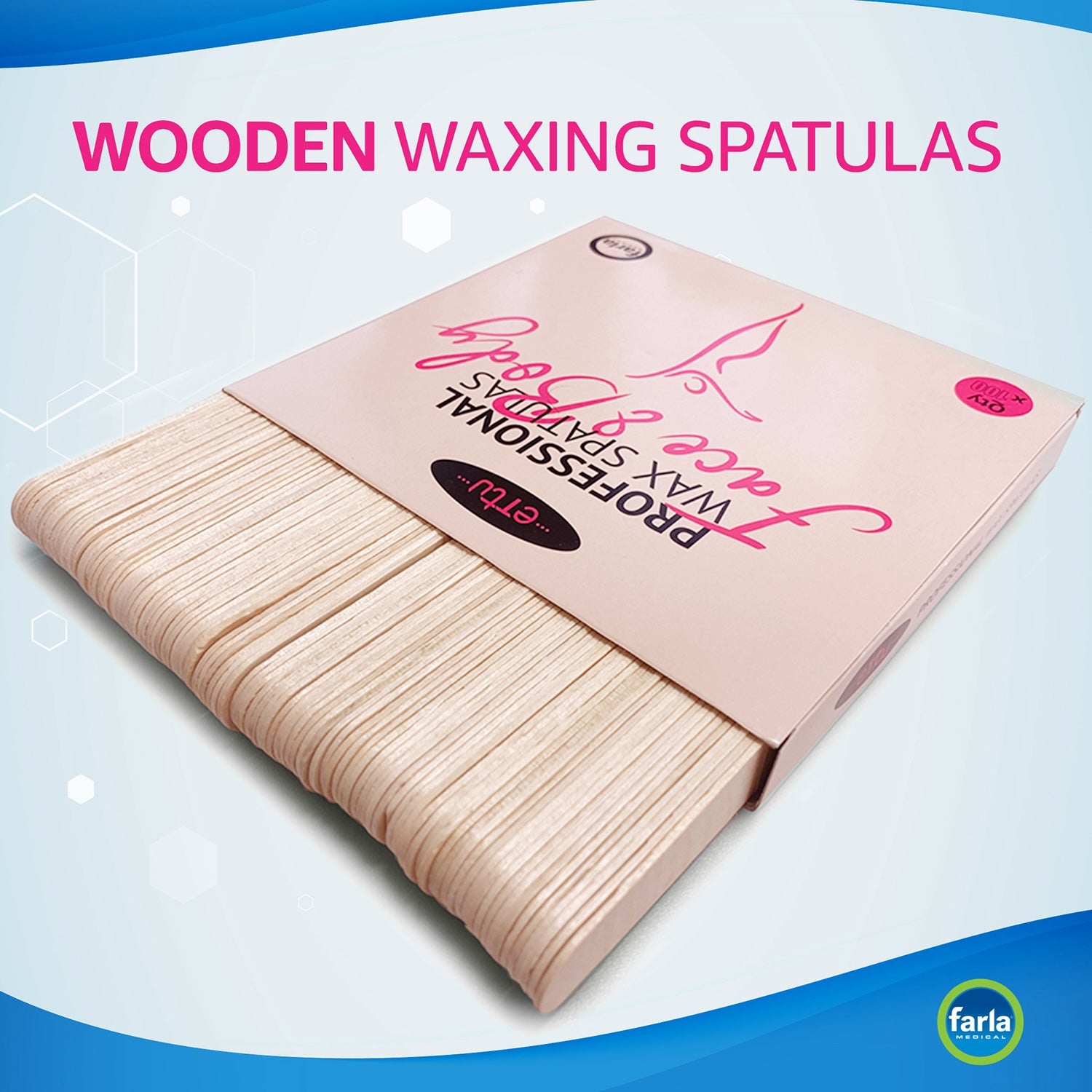 Madamn Professional Wax Spatulas | Pack of 100 (3)