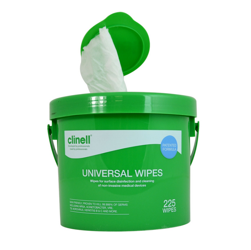 Clinell Universal Sanitising Wipes | Bucket of 225