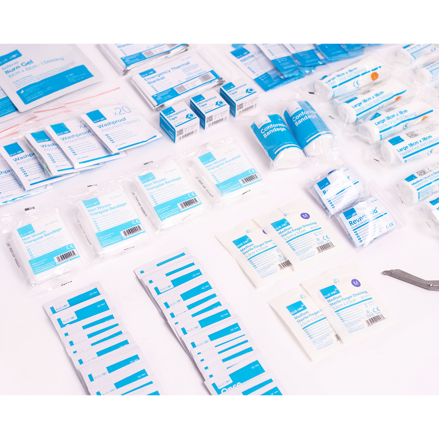 Blue Dot Home & Workplace First Aid Kit BS 8599-1 (2019) | Smaill | Single (2)