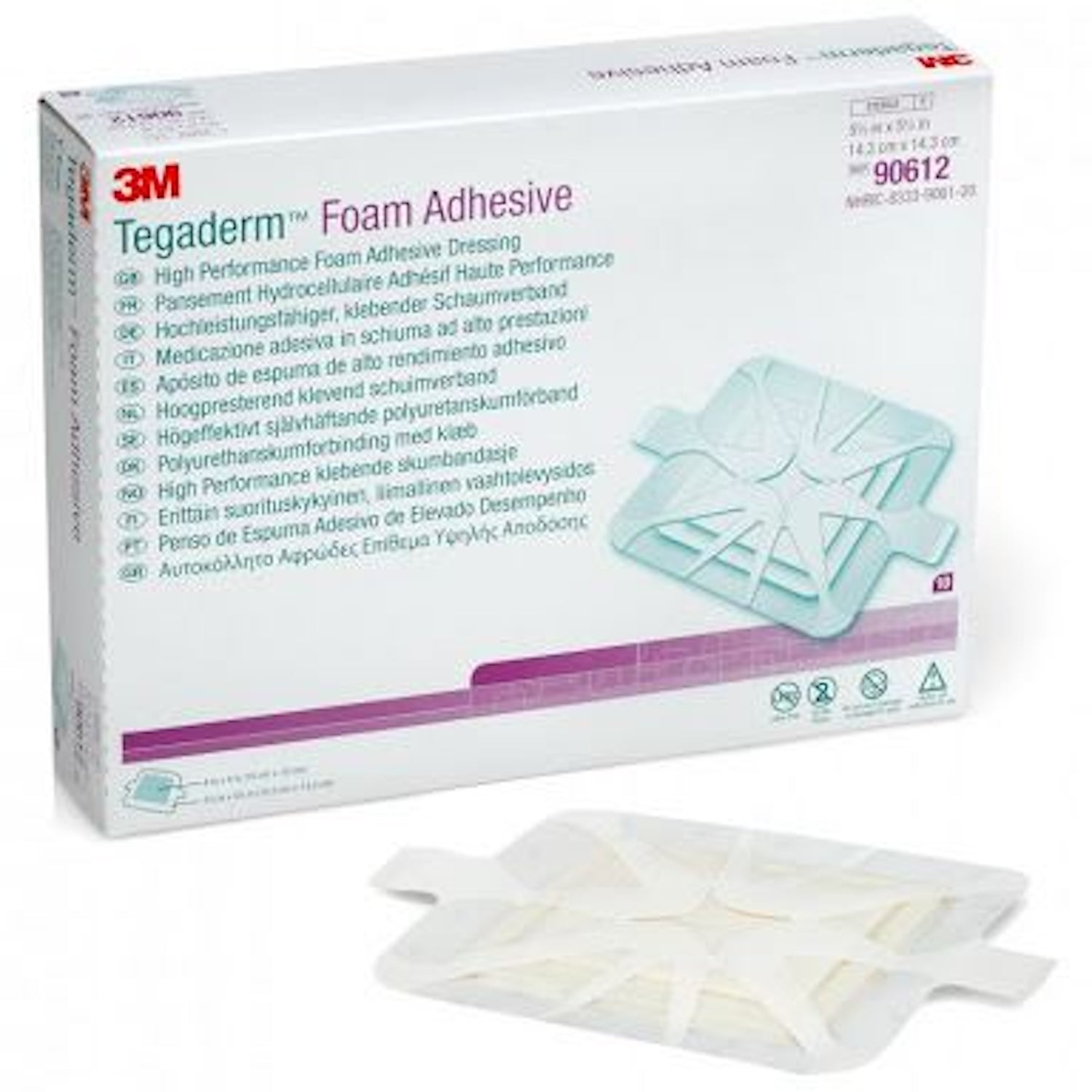 Tegaderm Foam Adhesive Dressing | Oval | 14.3 x 15.6cm | Pack of 5