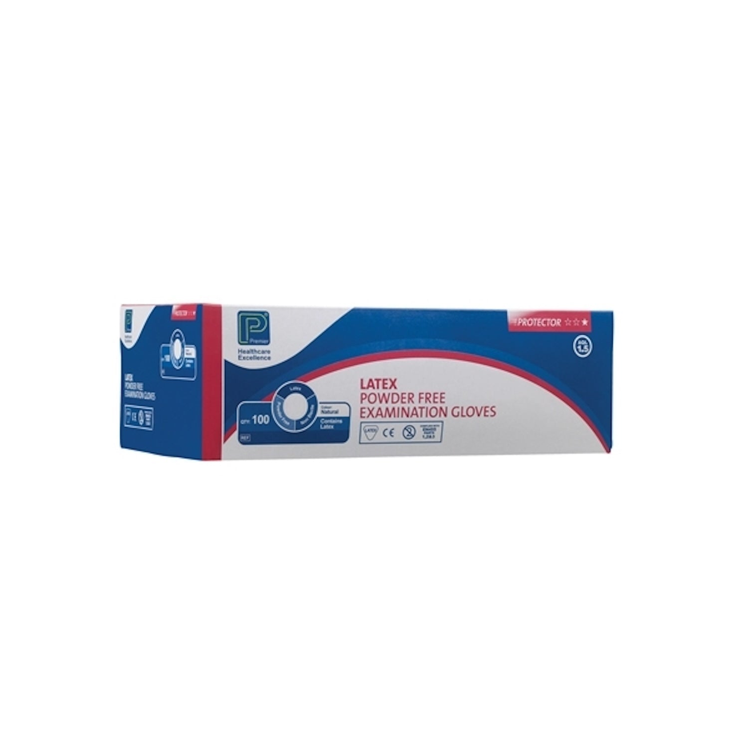 Shermond Premier Protector Latex Gloves | Medium | Pack of 100 Pieces (2)