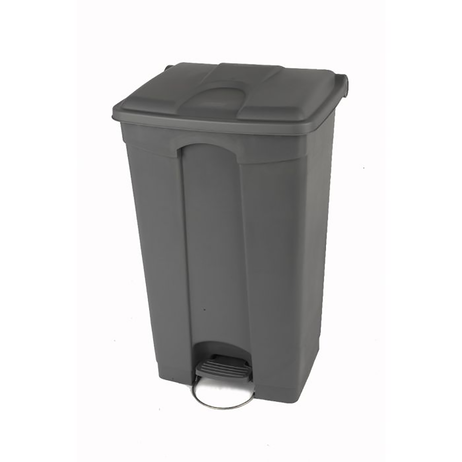 Plastic Pedal Bin | 90L | Grey Body | Grey Lid