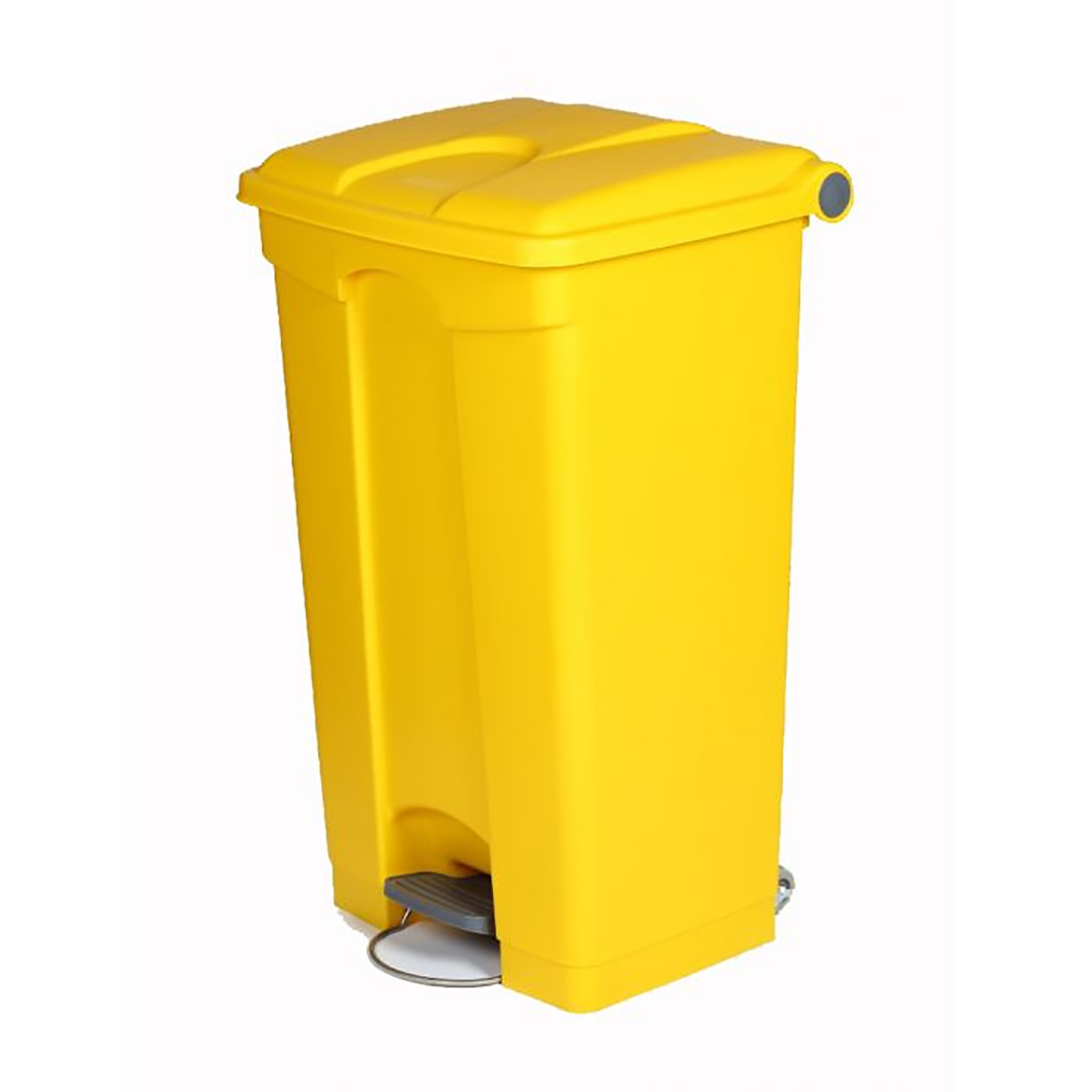 Plastic Pedal Bin | 90L | Yellow Body | Yellow Lid