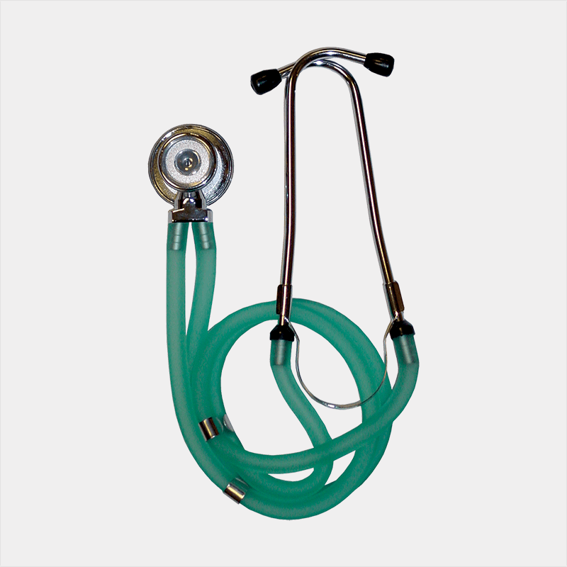 Timesco Twin-Tube Sprague Rappaport Stethoscope | Green