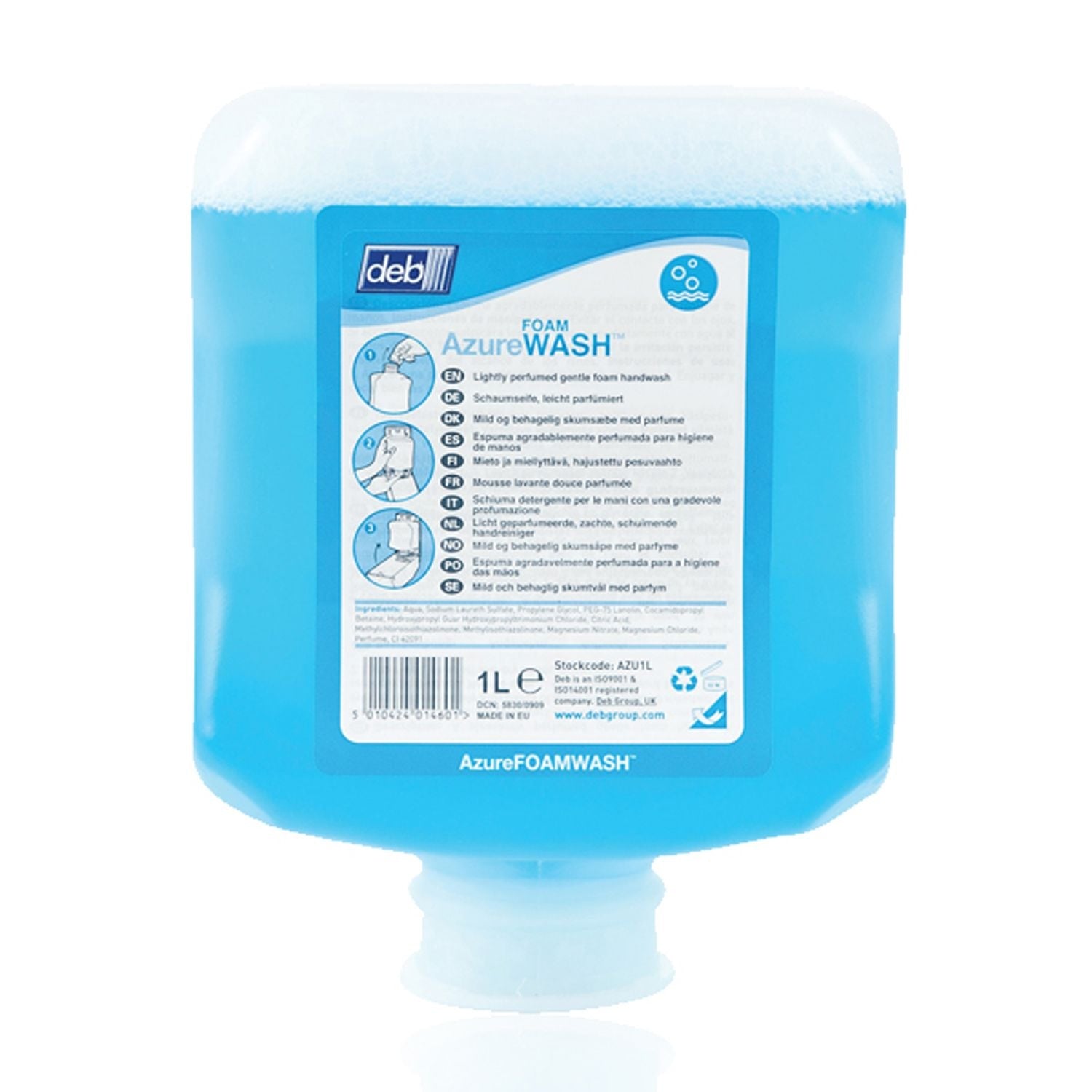 Deb Foam Azure Wash Cartridge | 1L | Single (1)