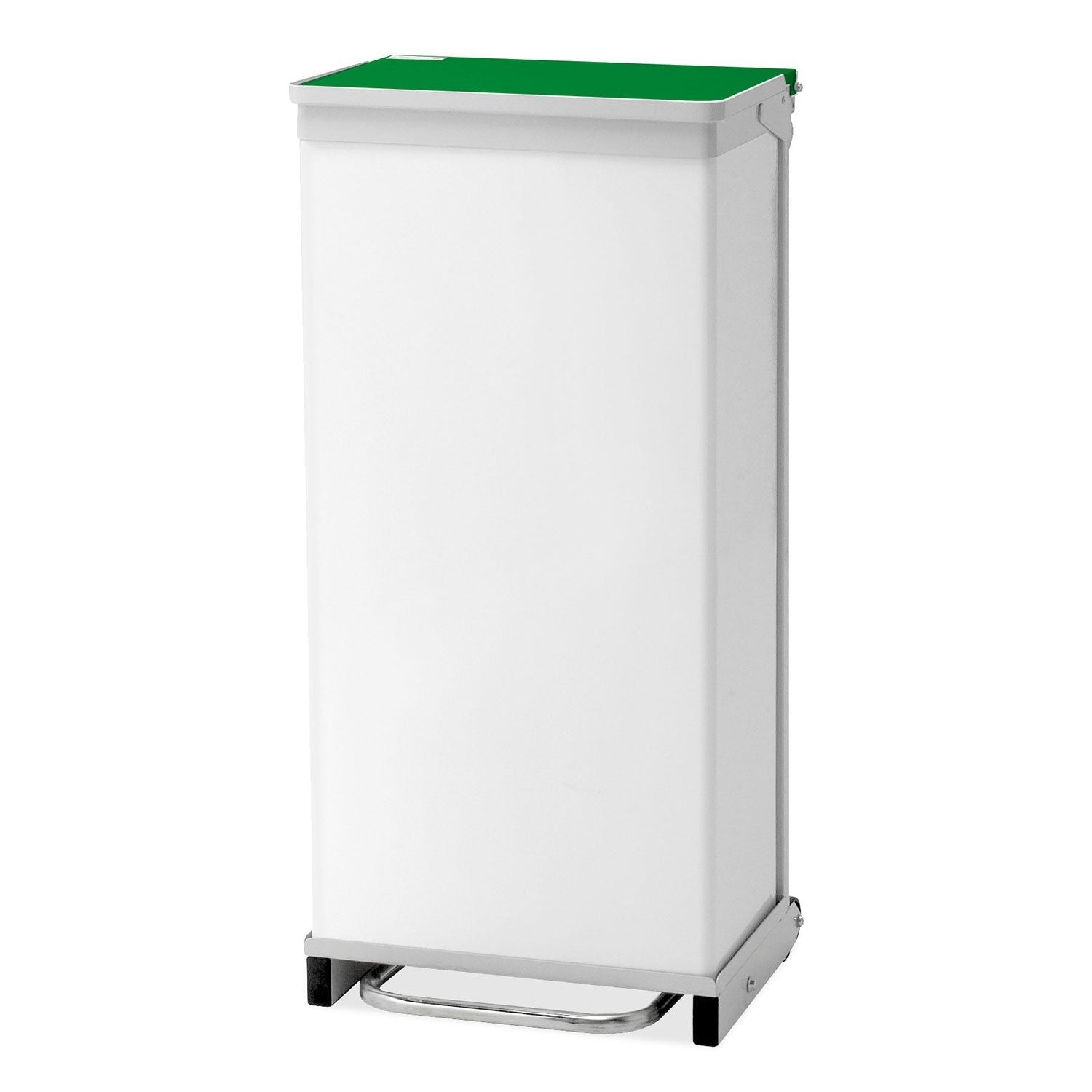 Bristol Maid 90L Hands Free & Silent Closing Bin | Green Lid