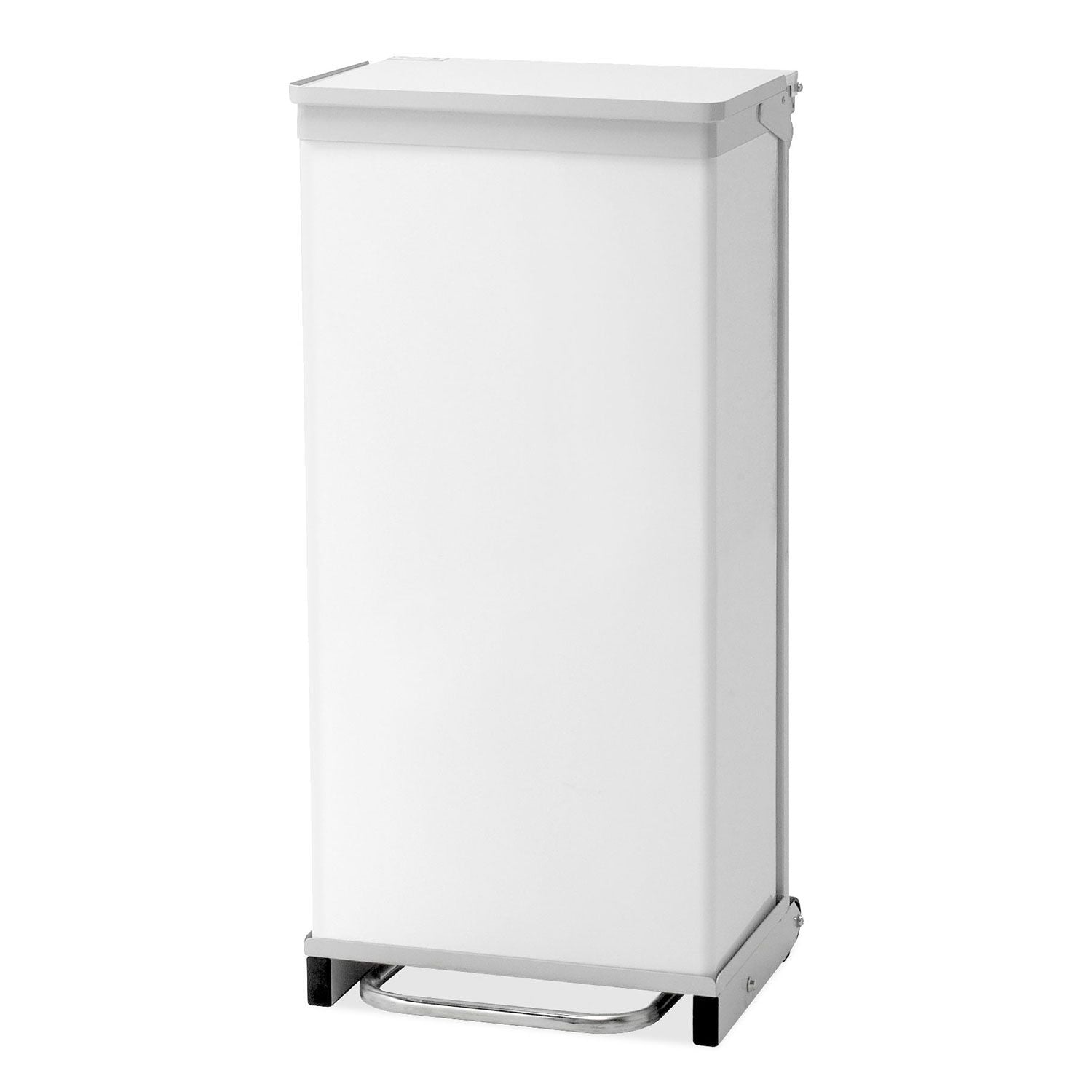 Bristol Maid 90L Hands Free & Silent Closing Bin | White Lid