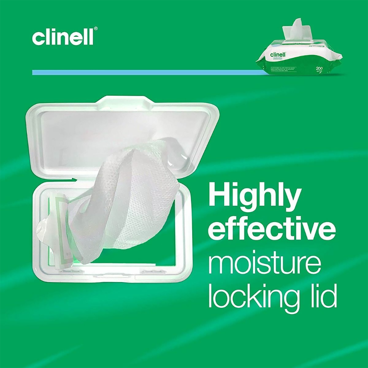 Clinell Universal Sanitising Back | Pack of 50 Wipes (9)