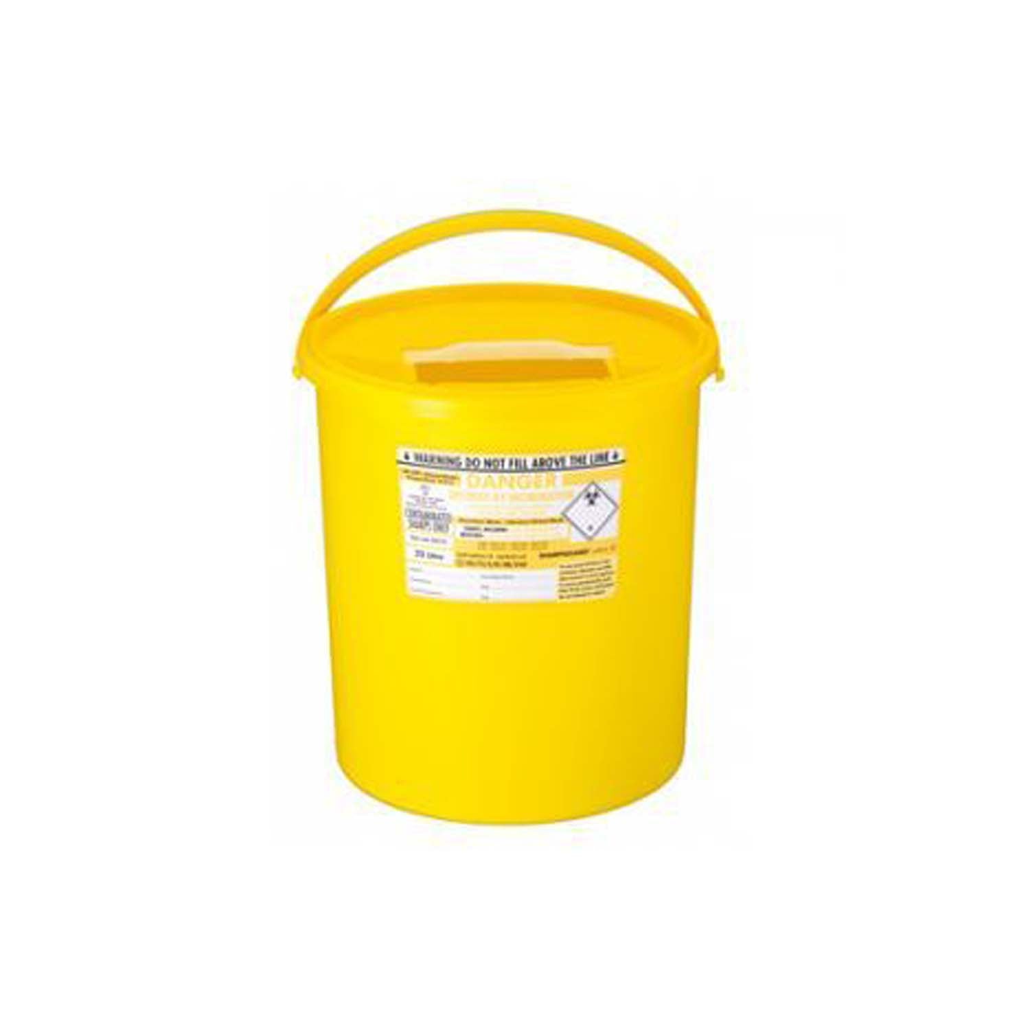 Sharpsguard Sharps Container | 22L | Yellow Lid | Pack of 10