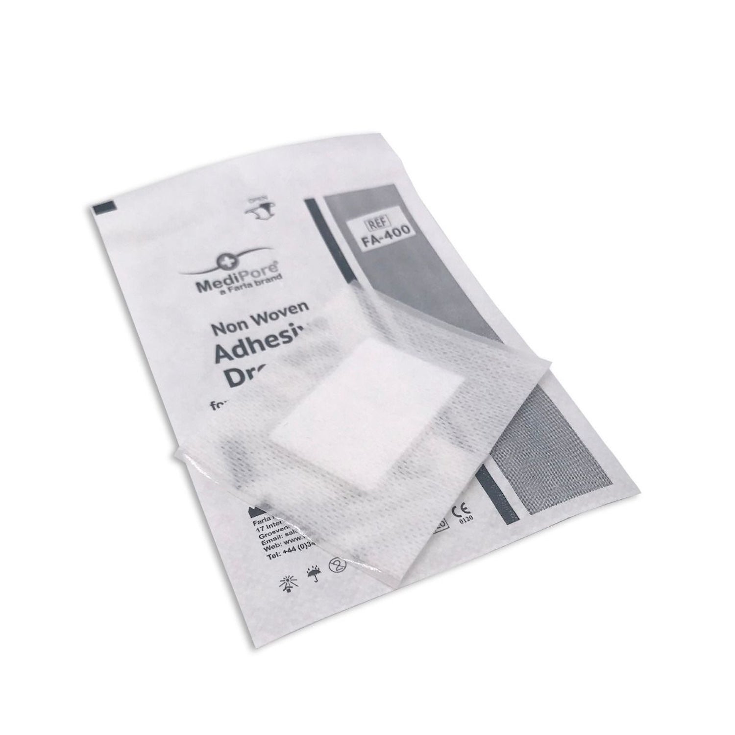 MediRange Adhesive Dressing | 7 x 6cm | Non Woven | Low Adherent | Pack of 50 (1)