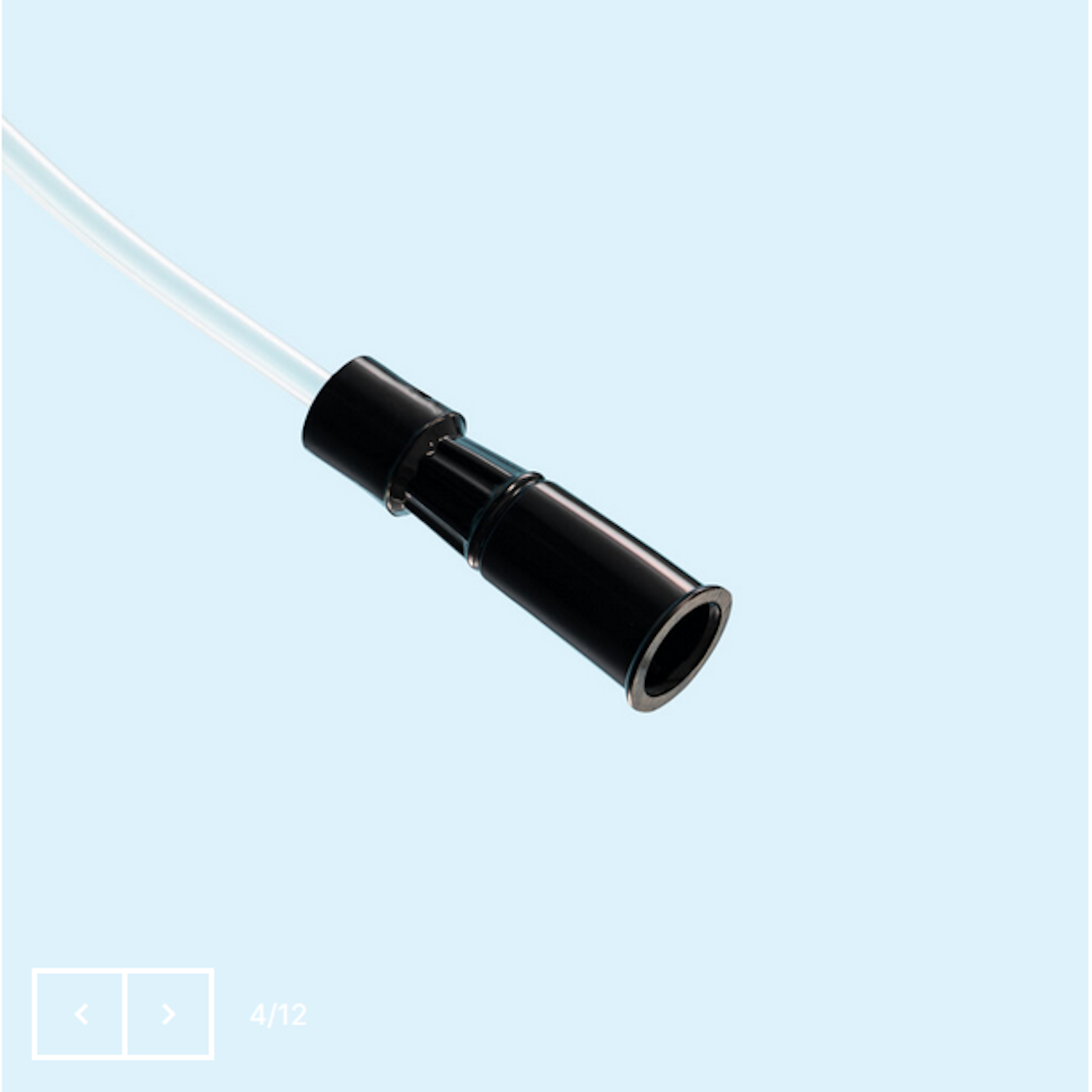 Funnel Suction Catheters | Black | 10 x 48cm | Pack of 100 (3)