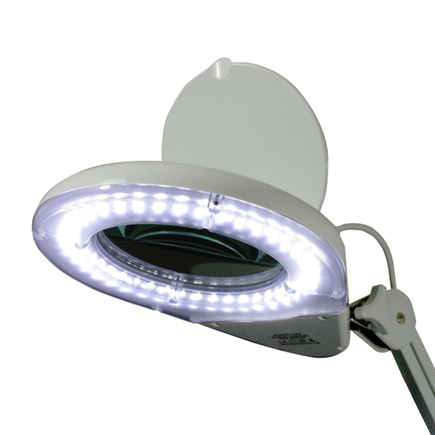 Daray Circular LED Magnifying Light | 6 Diopter, Desk Mounted