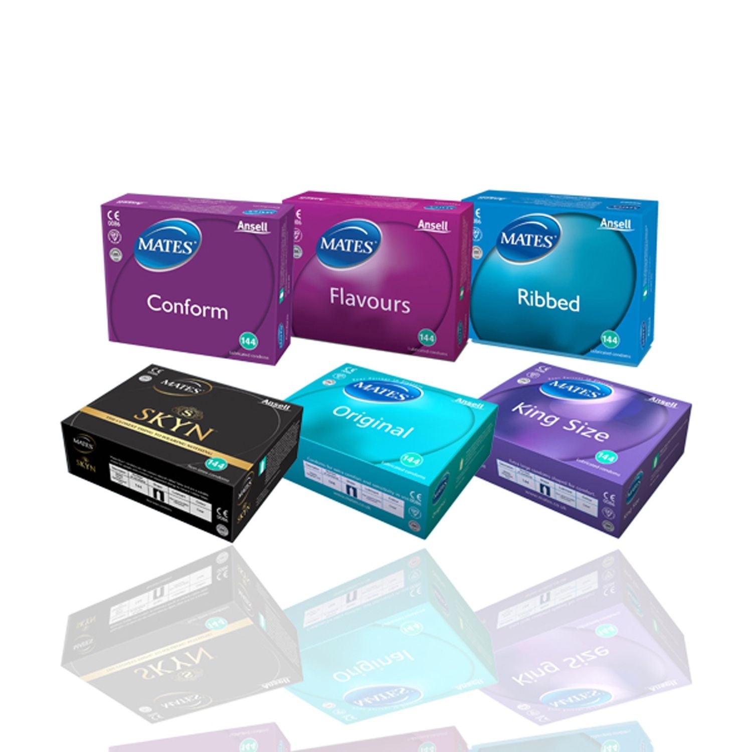 Mates Condoms | Flavoured | Pack of 144