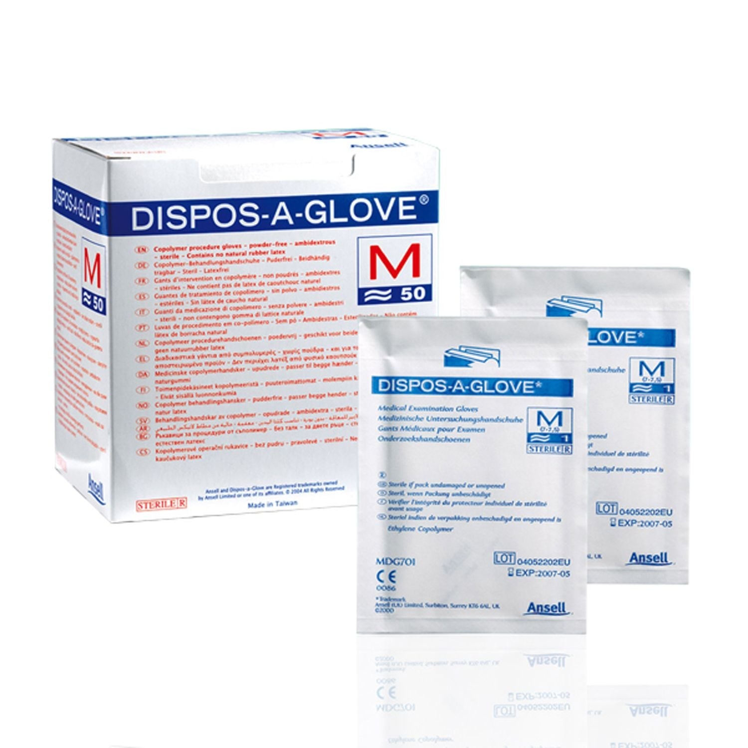 Dispos-A-Glove | Synthetic Powder Free | Sterile | Size 6-7 | Pack of 50