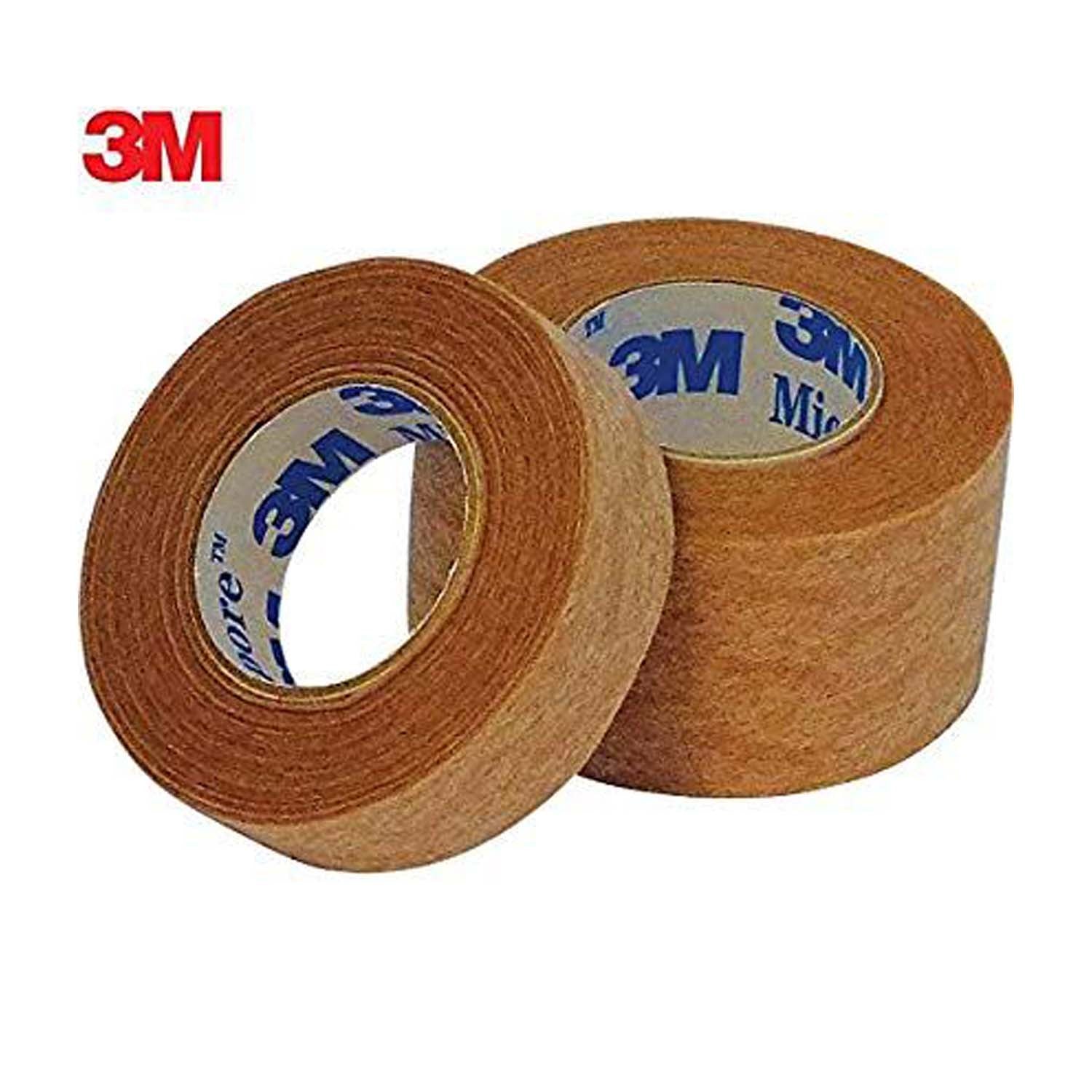 3M Micropore Tan Colour Tape | 1.25cm x 9m | Pack of 24