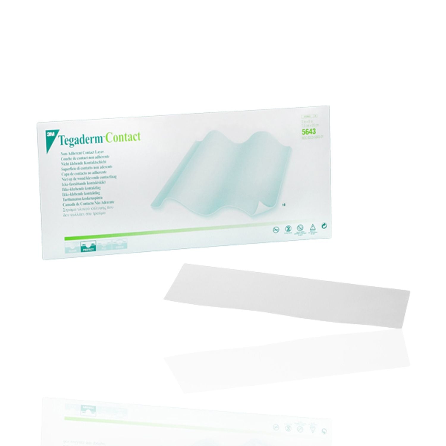 3M Tegaderm Contact Dressing | 7.5 x 20cm | Pack of 10