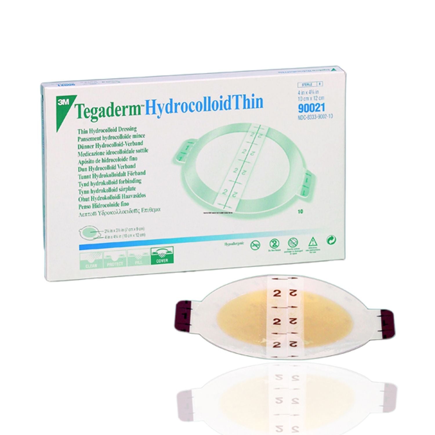 Tegaderm Hydrcolloid Thin Dressing | Oval 10 x 12cm | Pack of 10