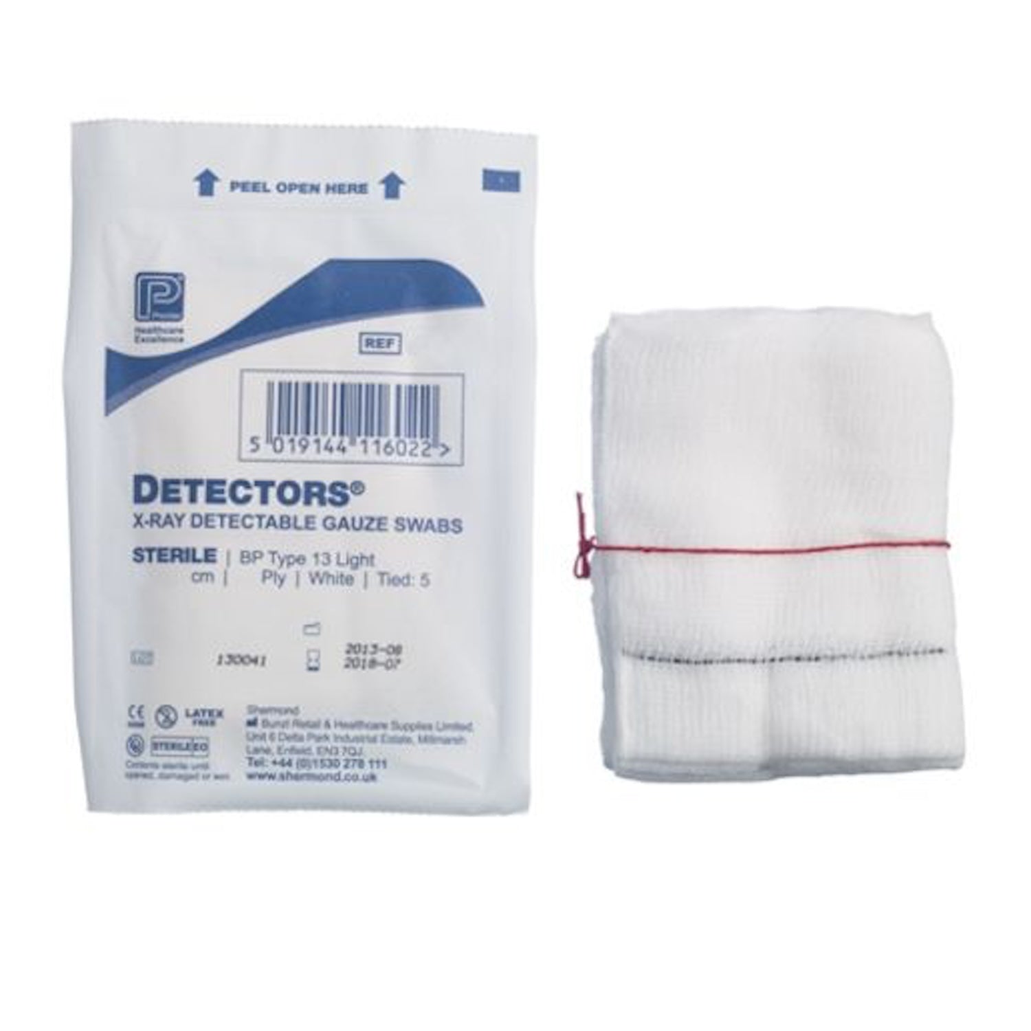 X-Ray Detectable Gauze Swabs | 2 Ply | 10 x 10cm | Pack of 70