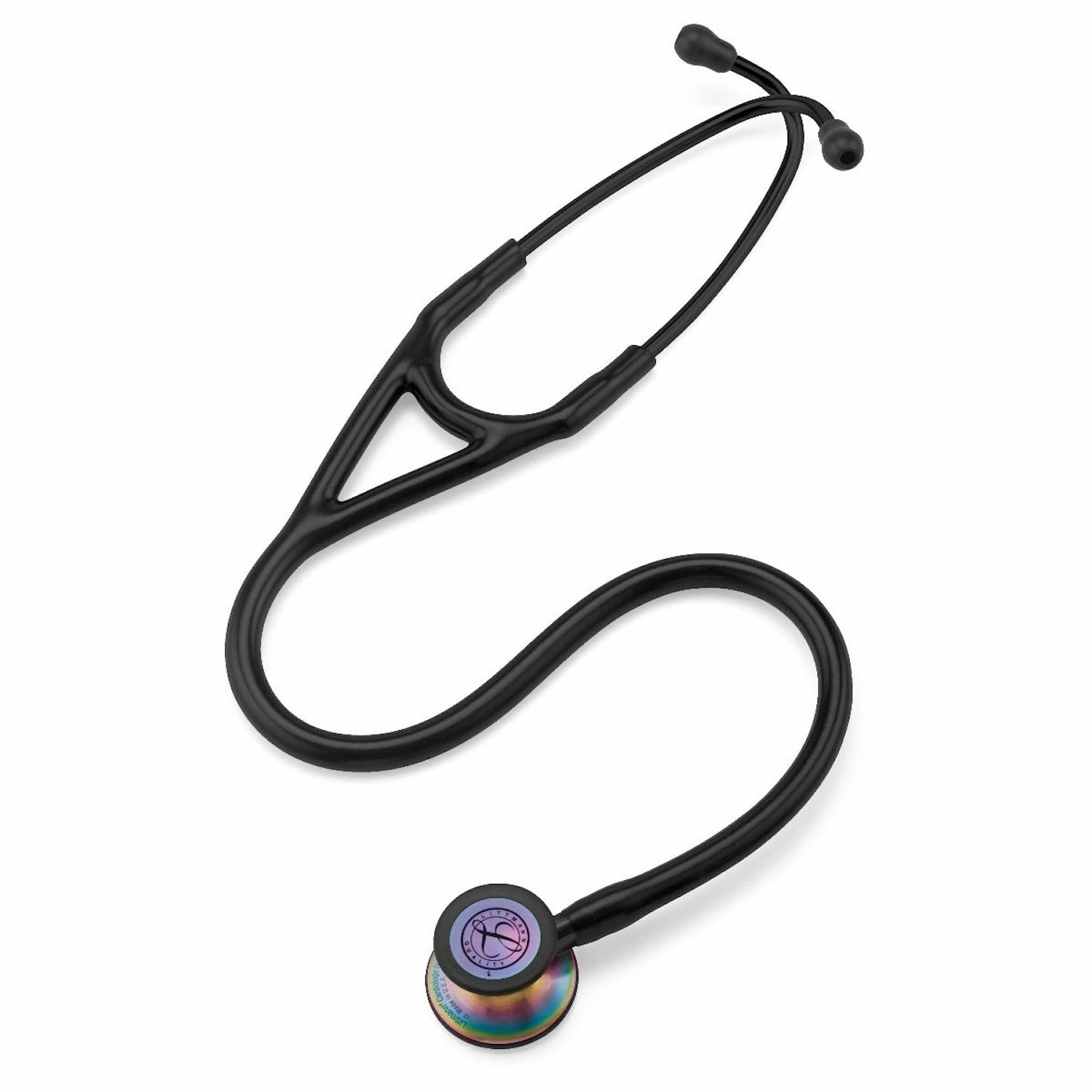 3M Littmann Cardiology IV Stethoscope | Rainbow-Finish Chestpiece | Black Tube | 27 Inch (4)