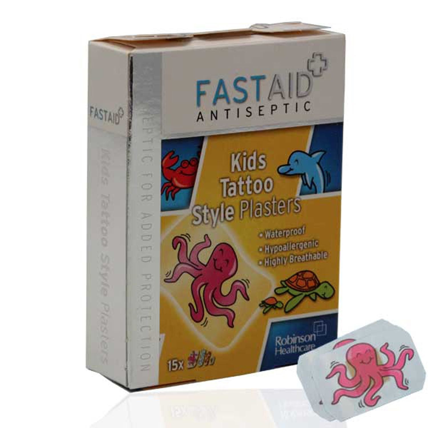 Antiseptic Kids Tattoo Style Plasters | Pack of 15