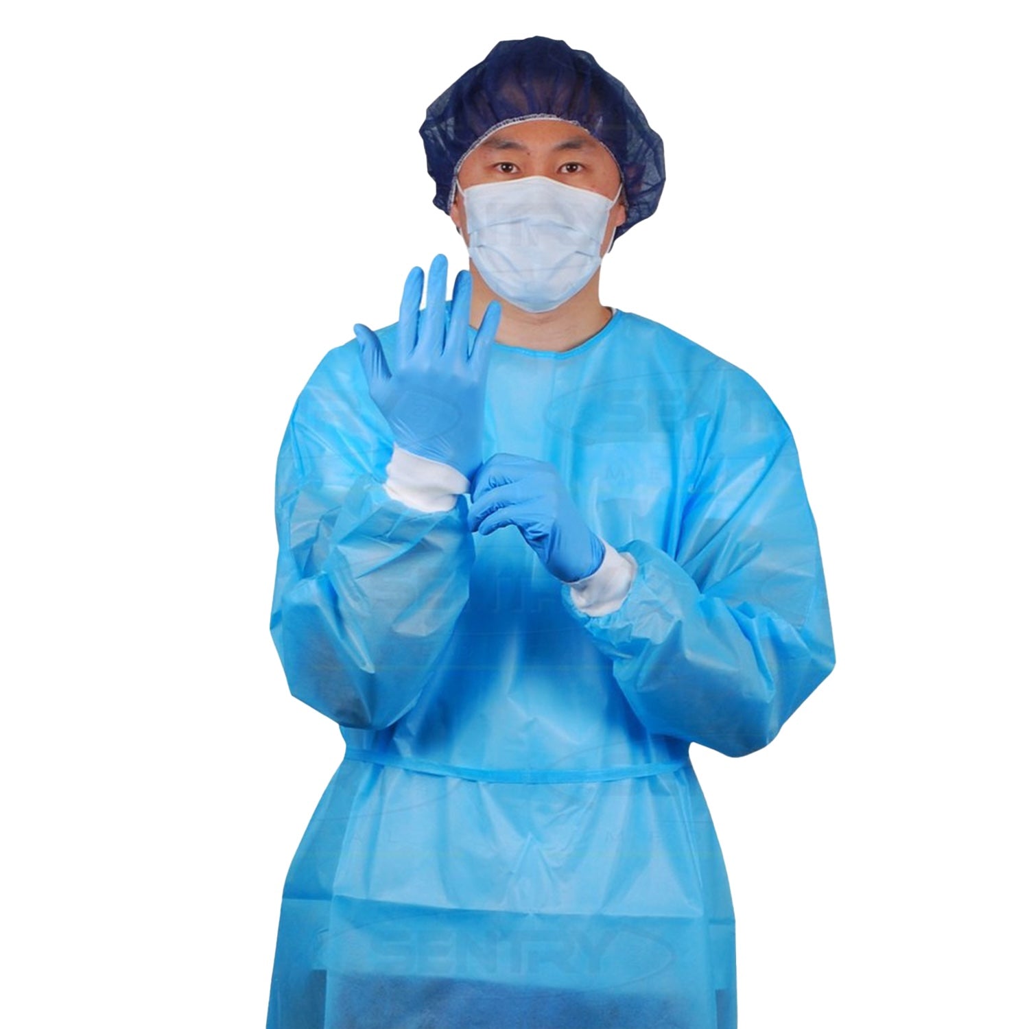 Barrier Impervious Gown | Blue | Pack of 50 (1)