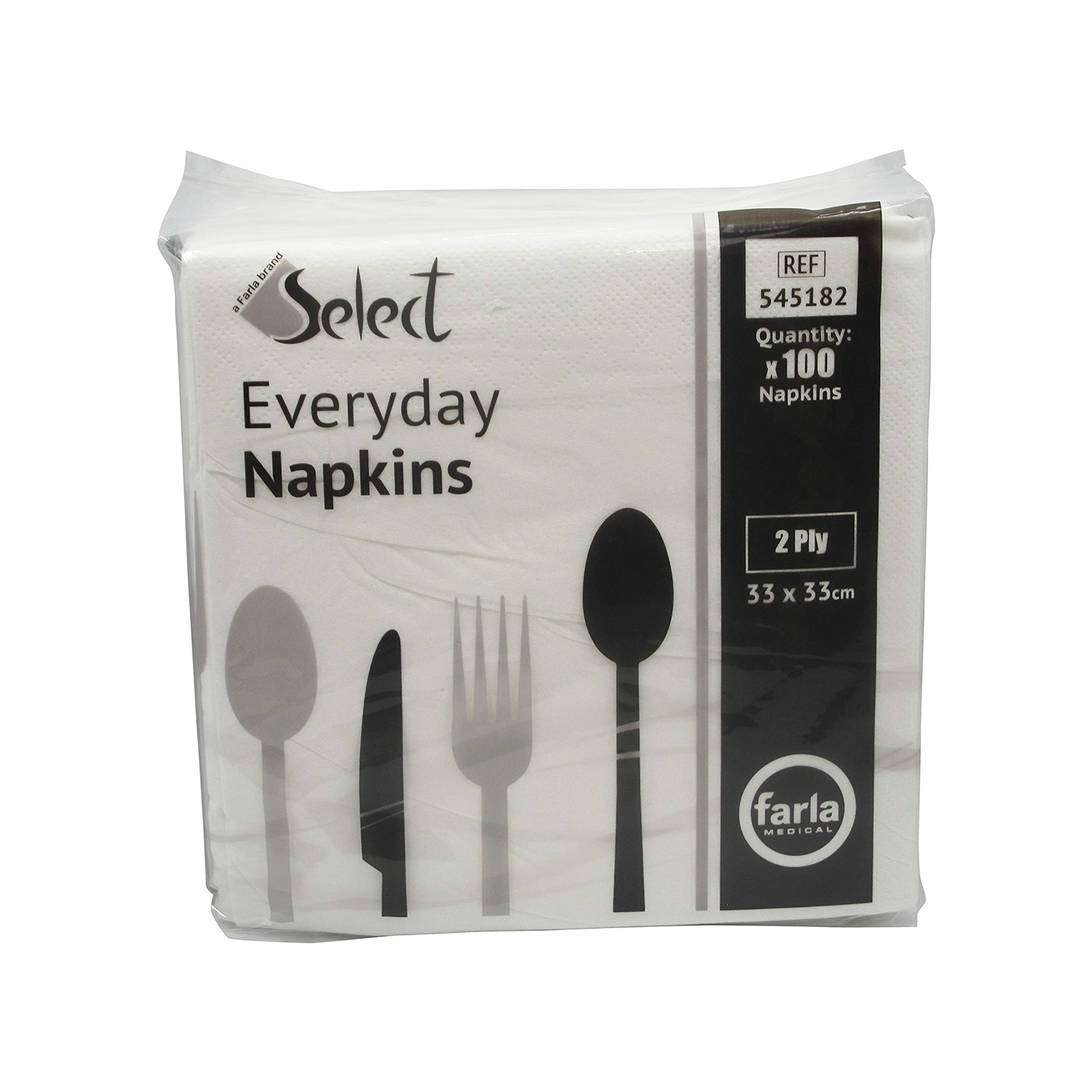 Select Everyday Napkins | White | Pack of 100 (1)