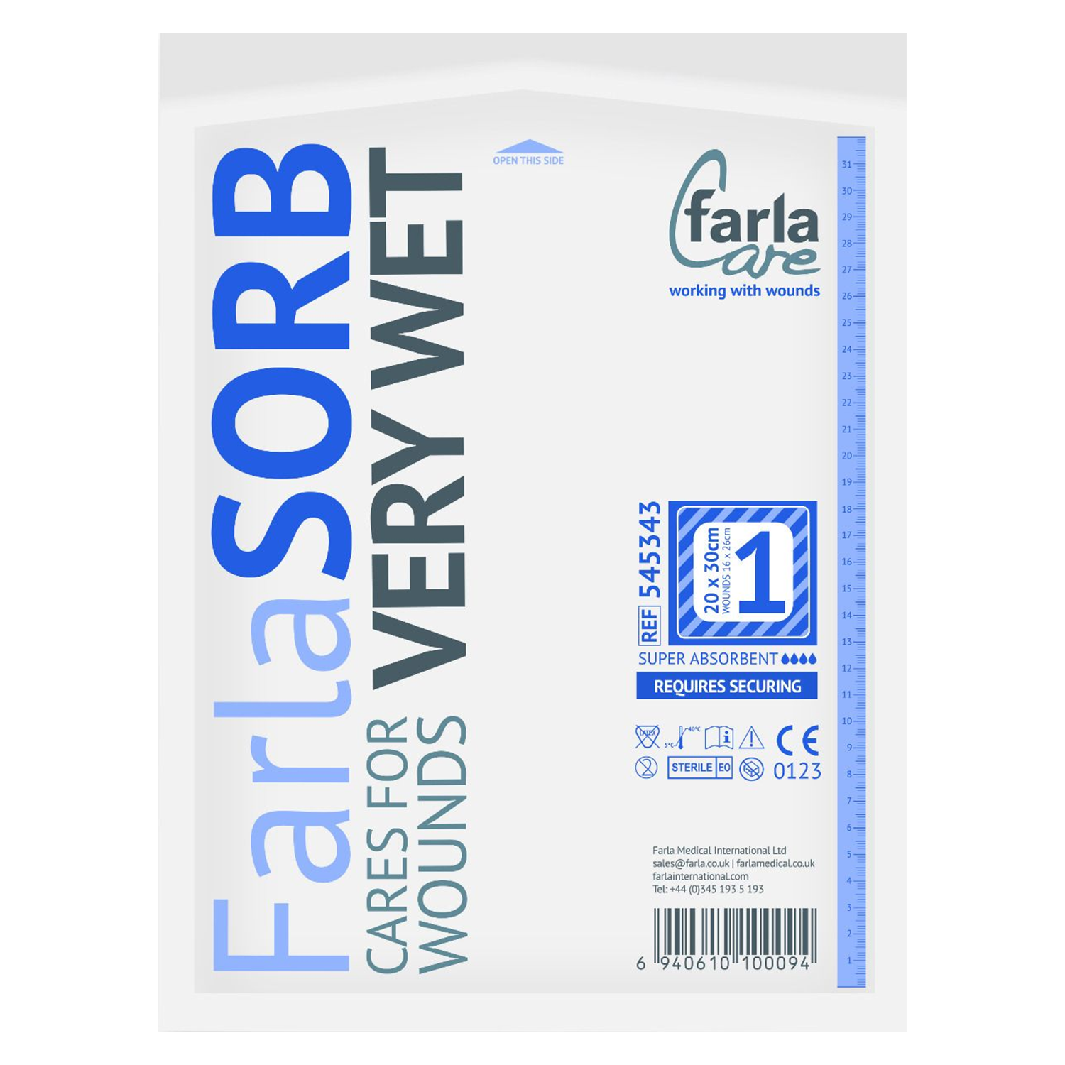 FarlaSORB Super Absorbent | 20 x 30cm | Pack of 5 | Short Expiry Date (1)