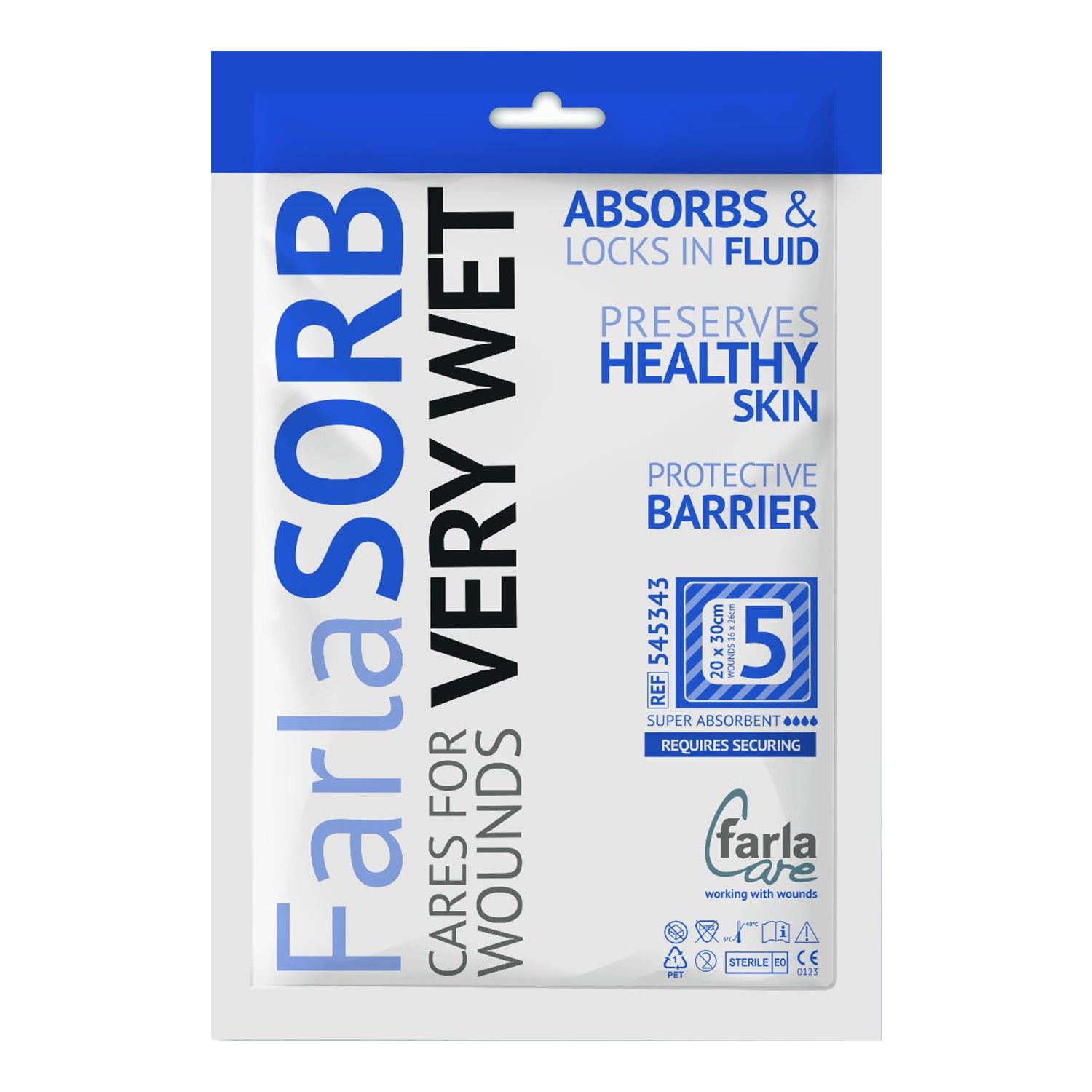 FarlaSORB Super Absorbent | 20 x 30cm | Pack of 5