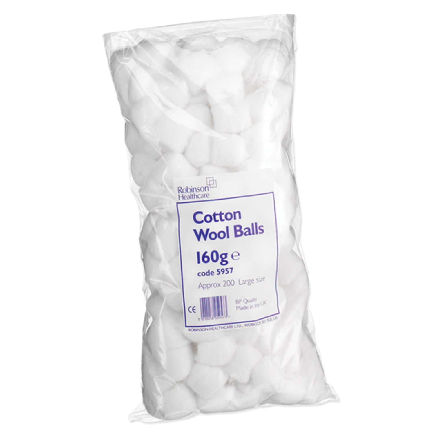 Robinsons Cotton Wool Balls | Pack of 200 (1)