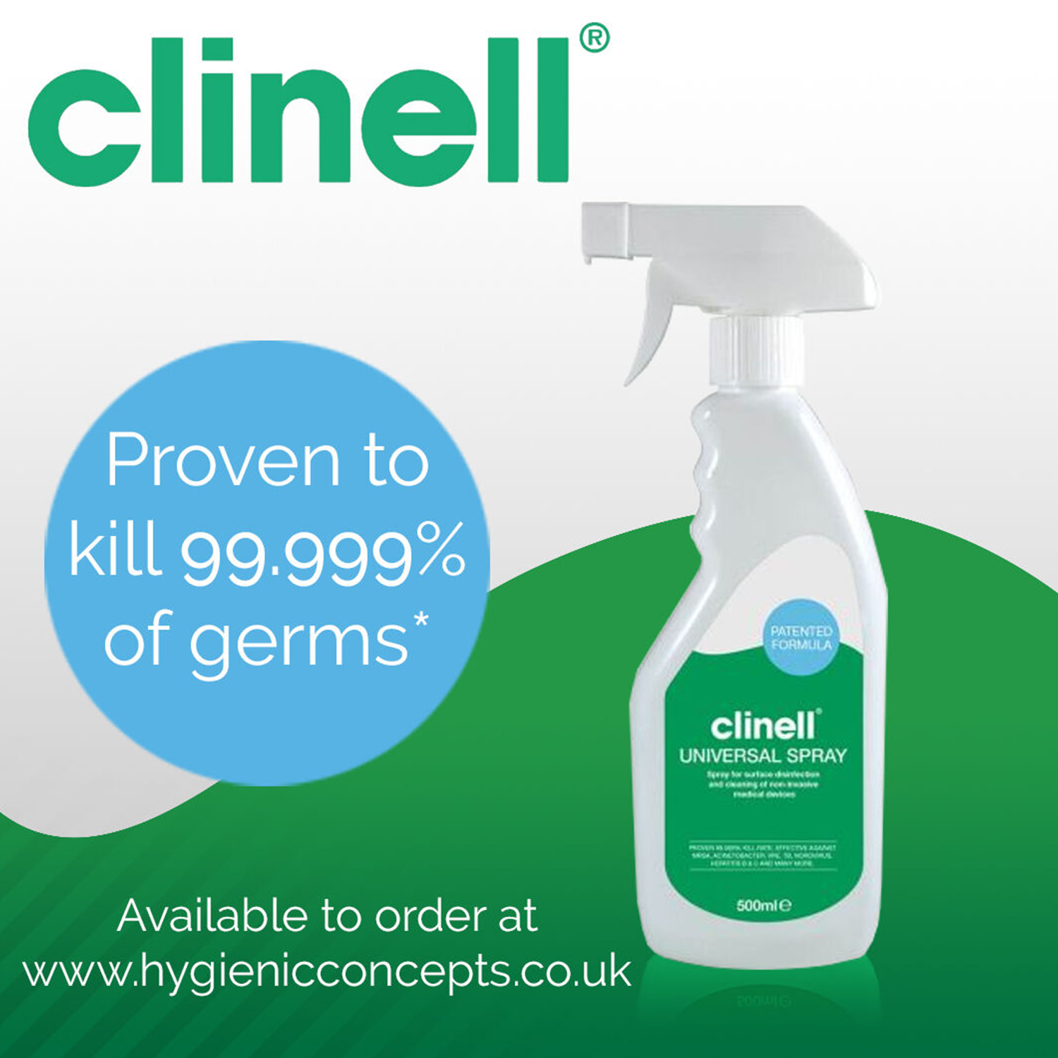 Clinell Disinfectant Spray | 500ml (1)